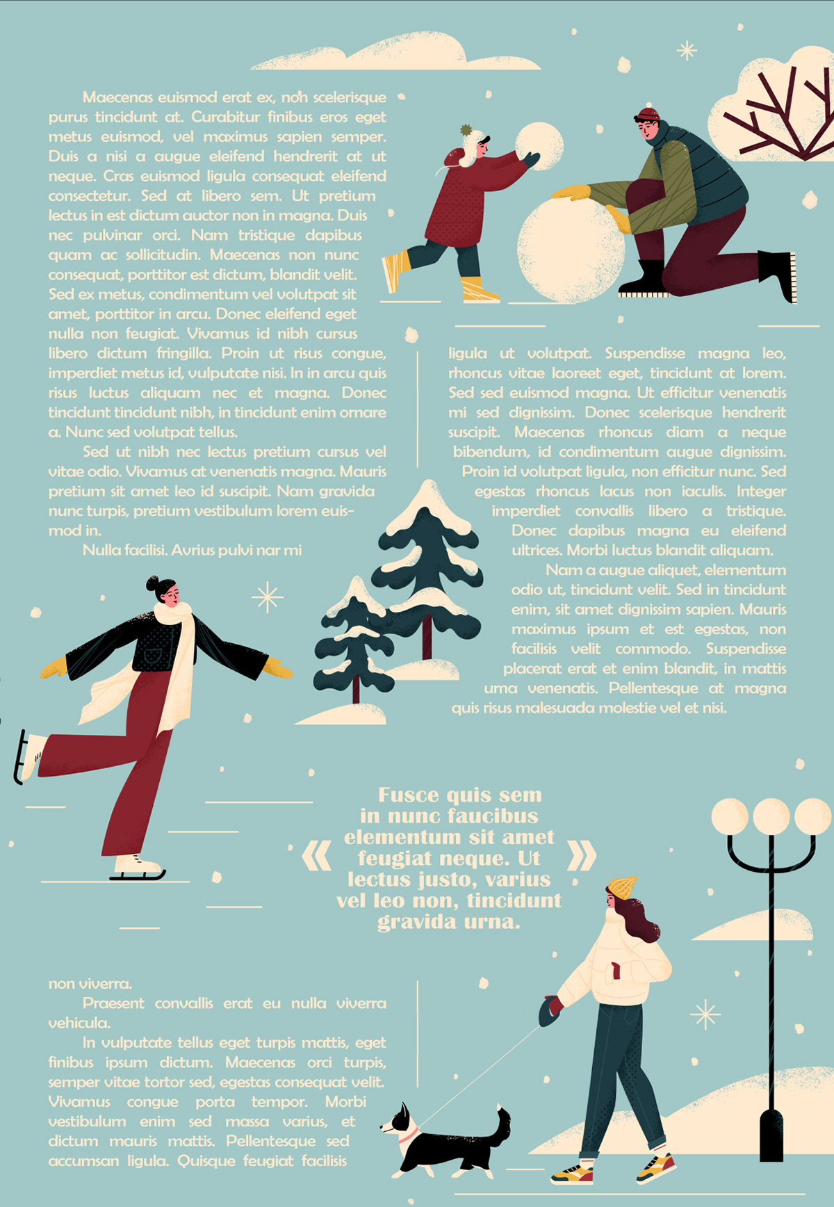 Winter time. Editorial illustrations — Изображение №7 — Иллюстрация, Графика на Dprofile