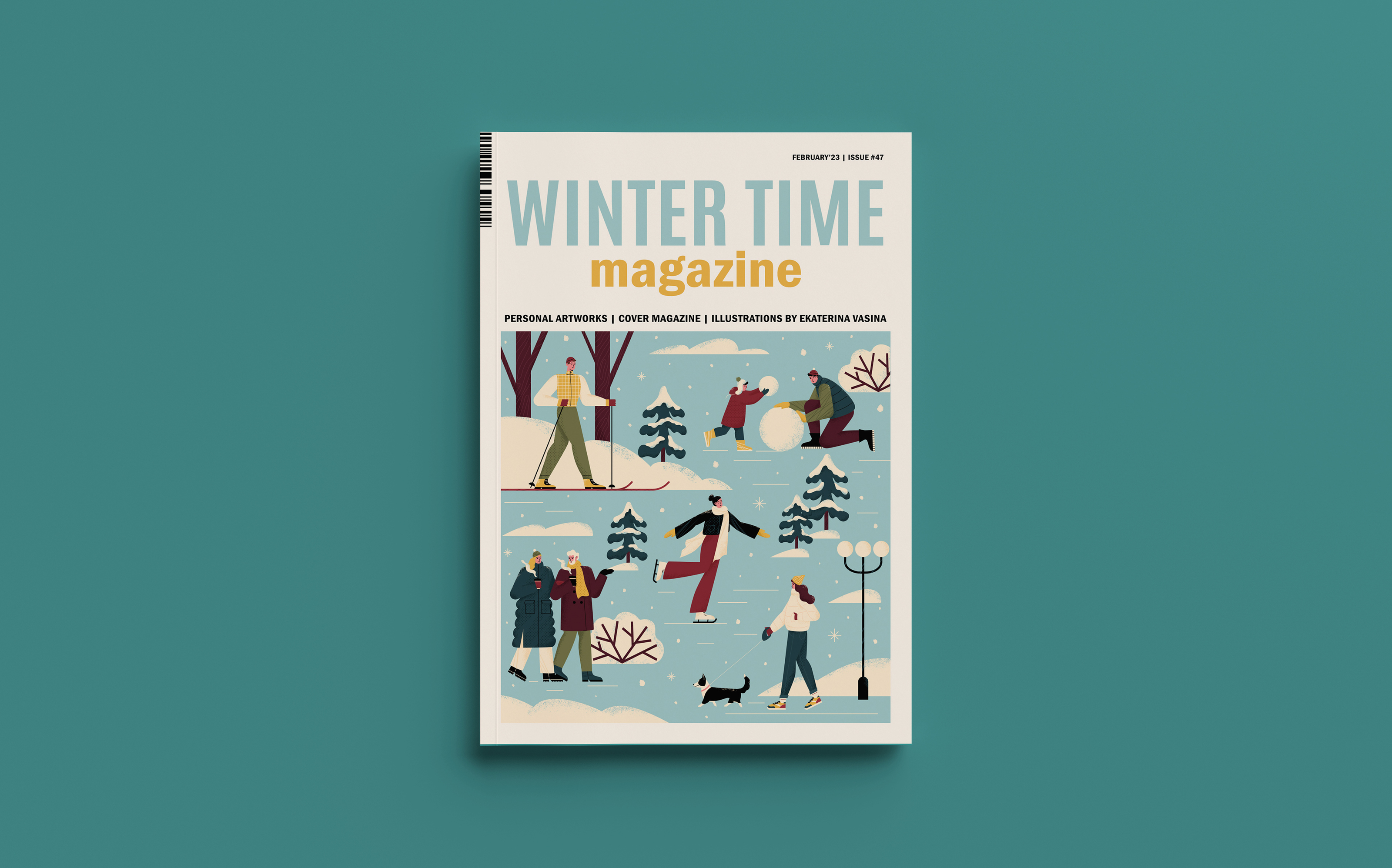 Winter time. Editorial illustrations — Изображение №1 — Иллюстрация, Графика на Dprofile