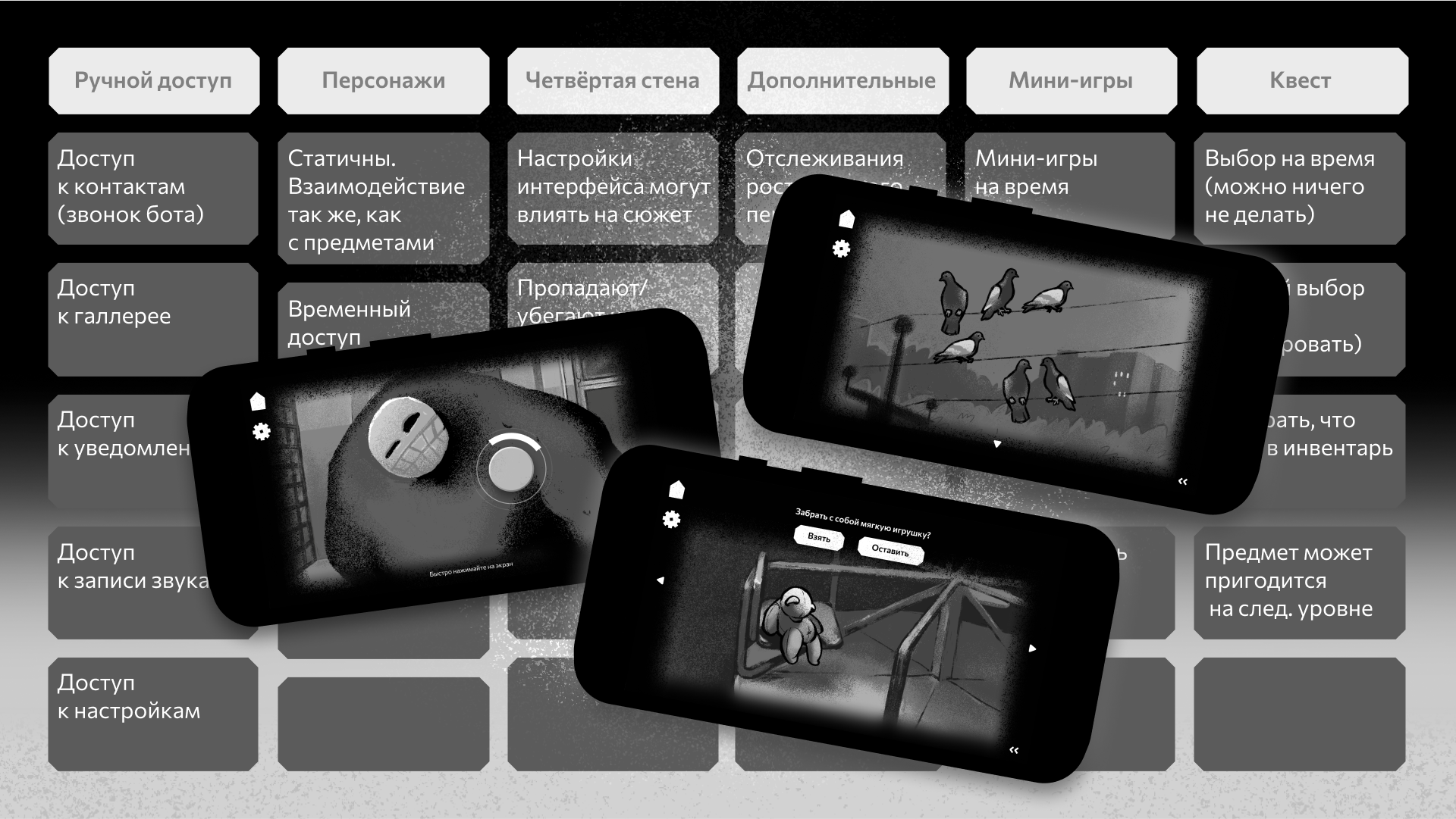 Темень — мобильная квест-игра — Изображение №7 — Интерфейсы, Иллюстрация на Dprofile