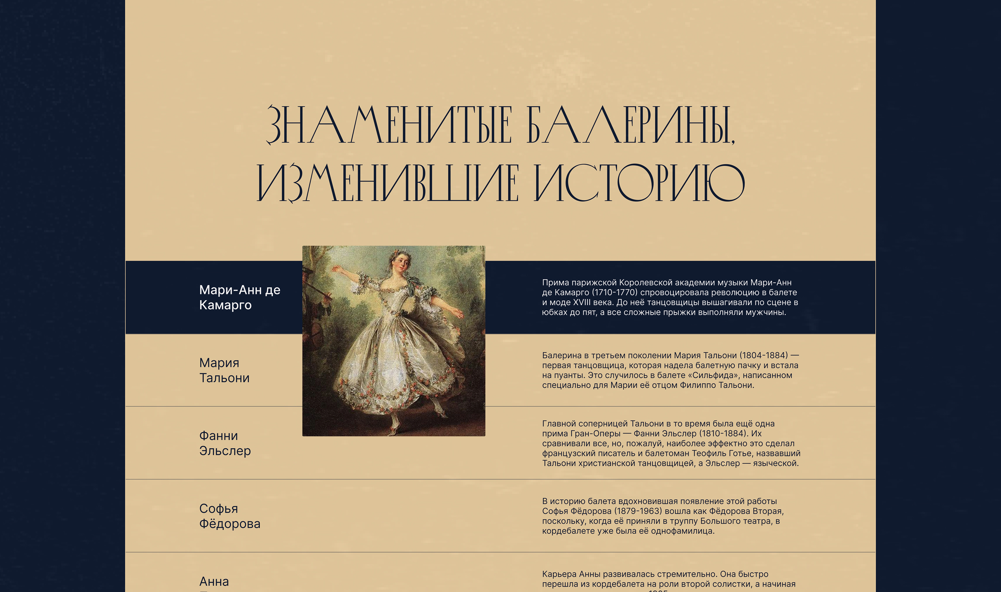 Longread about the History of World Ballet — Изображение №7 — Интерфейсы, Брендинг на Dprofile