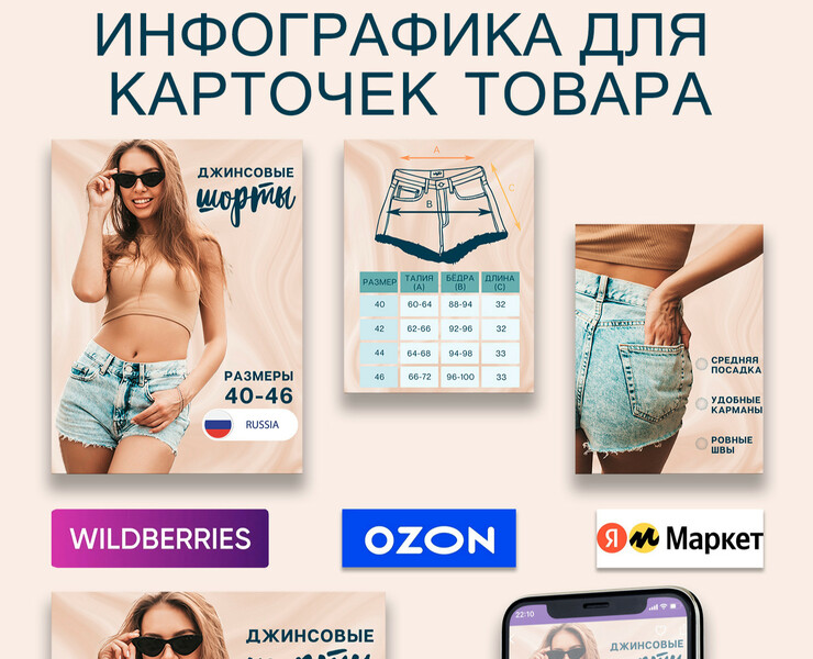 Инфографика карточки товара для Wildberries — Графика на Dprofile