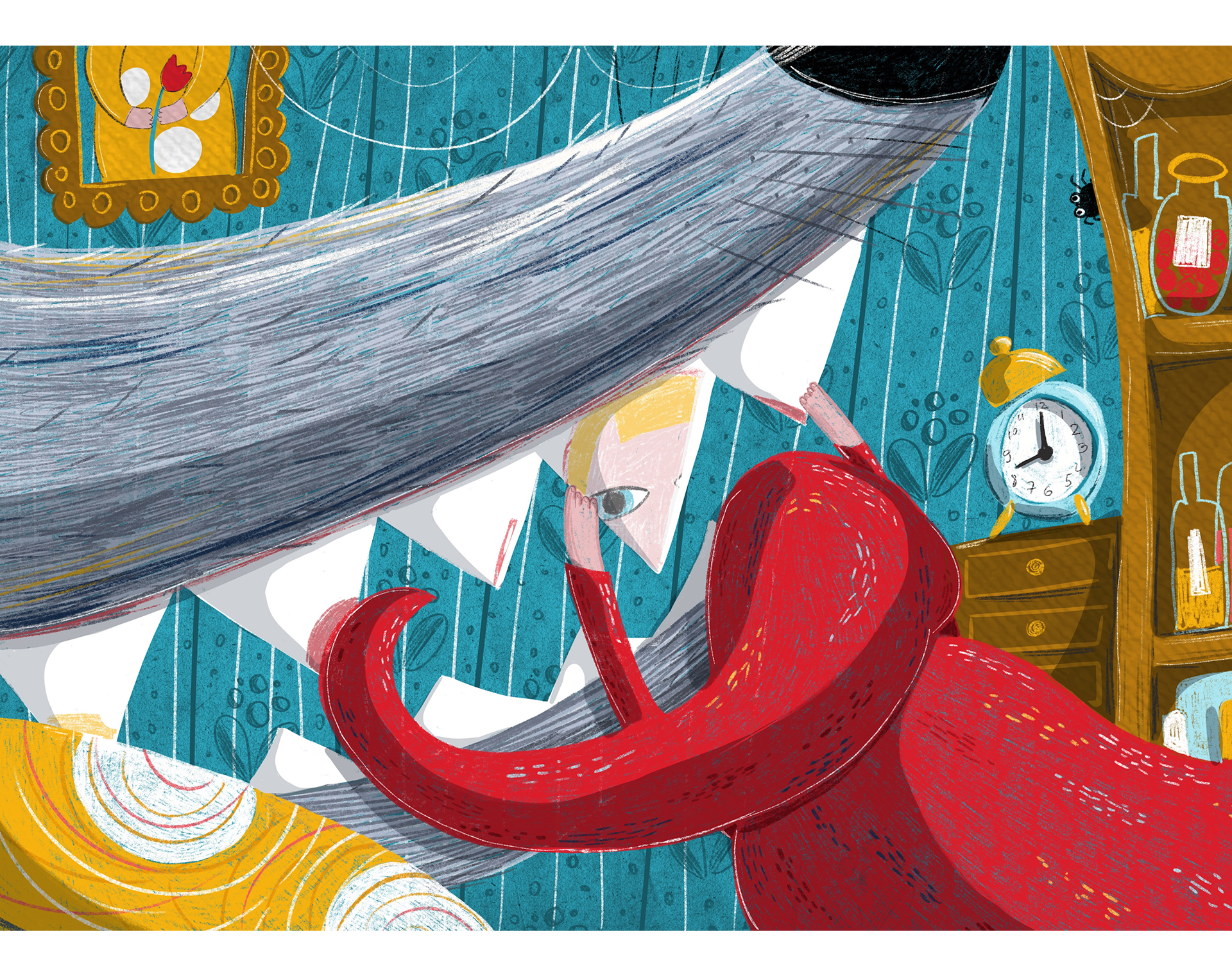 Иллюстрации и обложка к сказке "Красная шапочка" — Изображение №8 — Иллюстрация, Графика на Dprofile