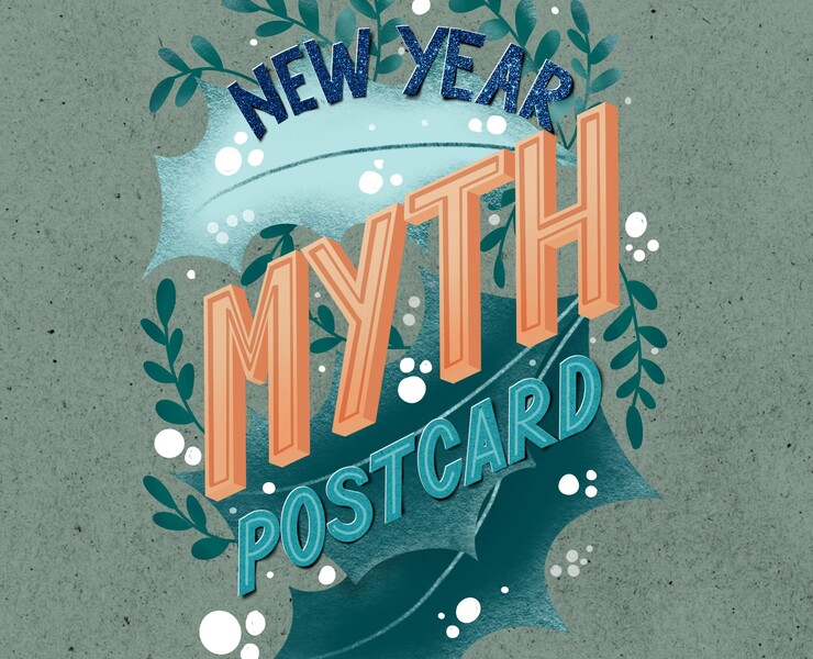 New Year postcads — Иллюстрация, Графика на Dprofile