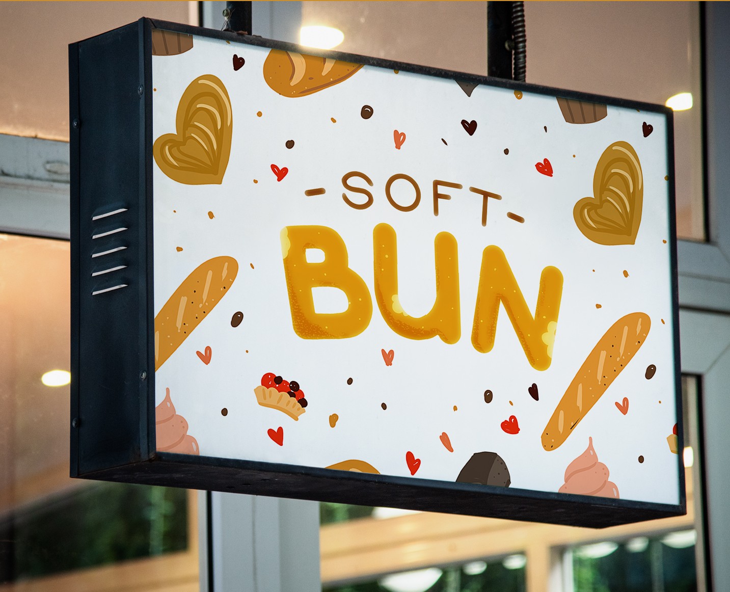 Soft Bun. Концепт-дизайн для пекарни — Брендинг, Графика на Dprofile