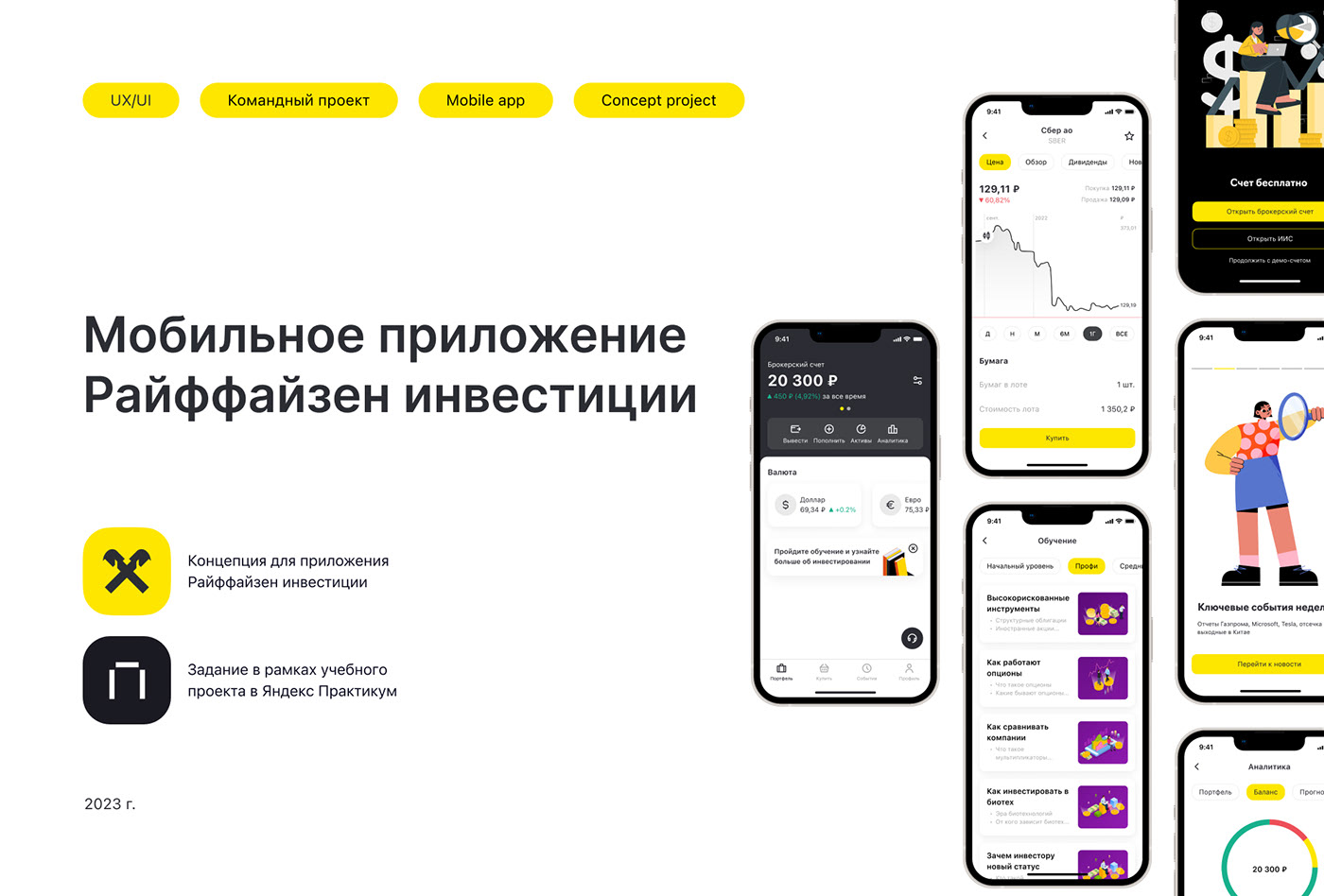 Мобильное приложение «Райффайзен инвестиции» — Изображение №1 — Интерфейсы на Dprofile