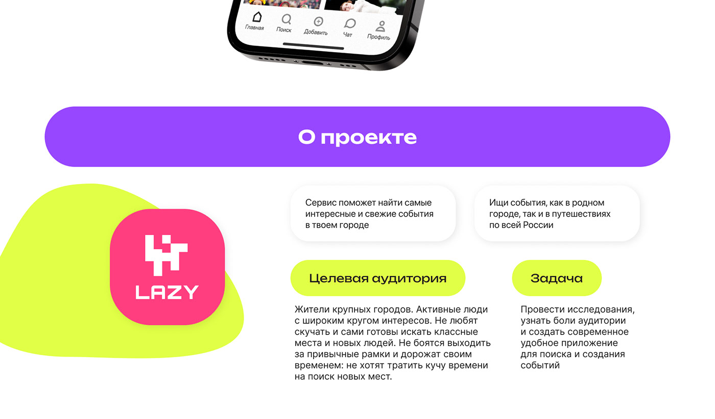 LAZY сервис для поиска интересных событий — Изображение №2 — Интерфейсы на Dprofile