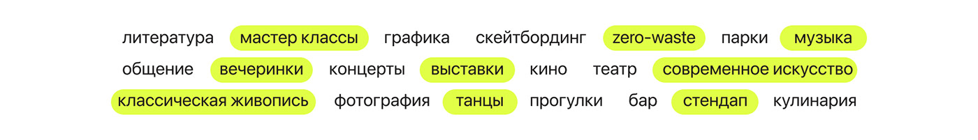 LAZY сервис для поиска интересных событий — Изображение №3 — Интерфейсы на Dprofile