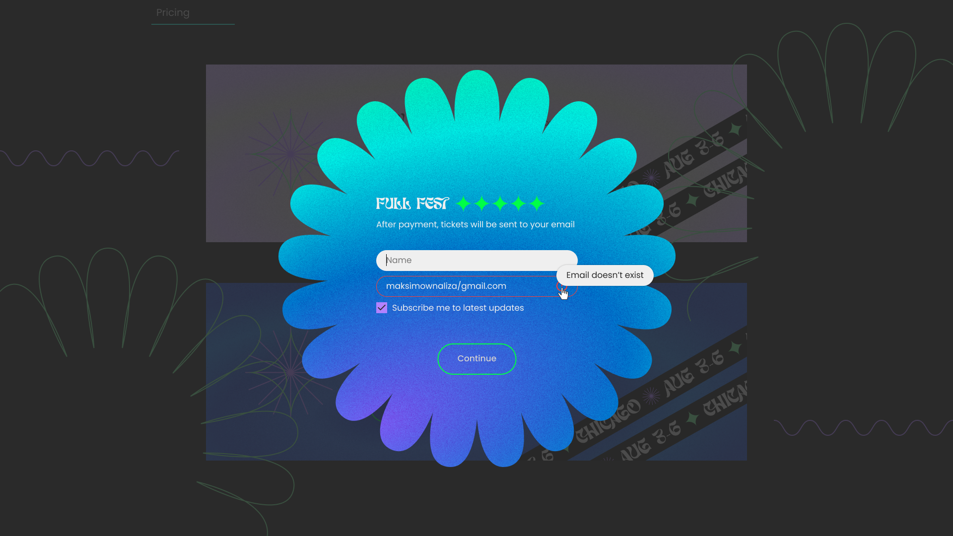 music festival website — Изображение №3 — Интерфейсы, Брендинг на Dprofile