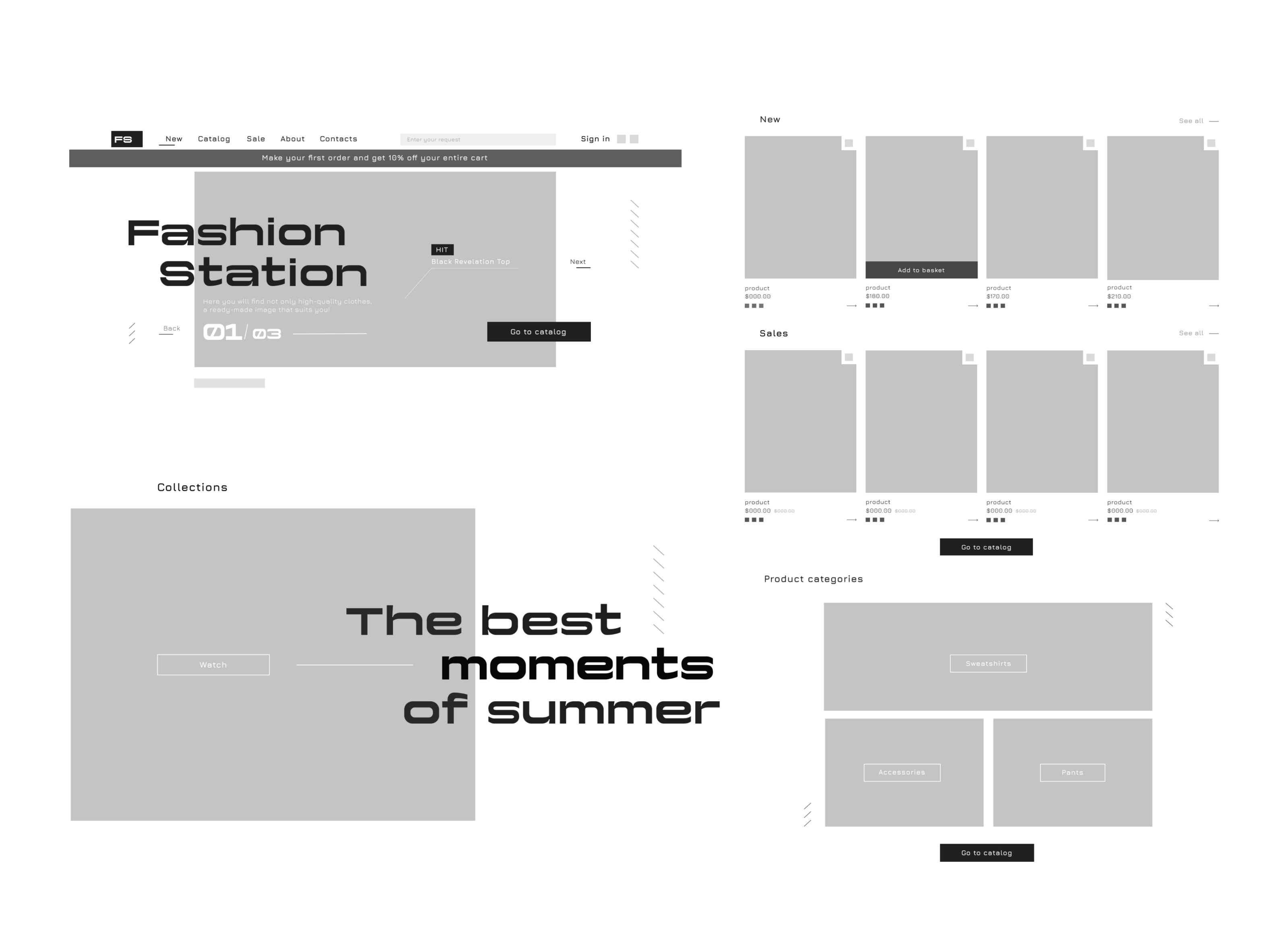 Fashion Station | Clothing store — Изображение №7 — Интерфейсы, Брендинг на Dprofile