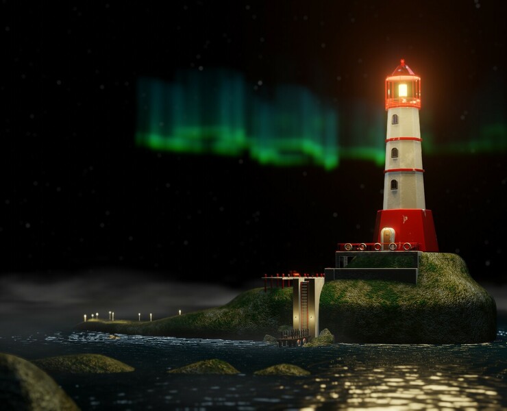 Lighthouse — 3D, Анимация на Dprofile