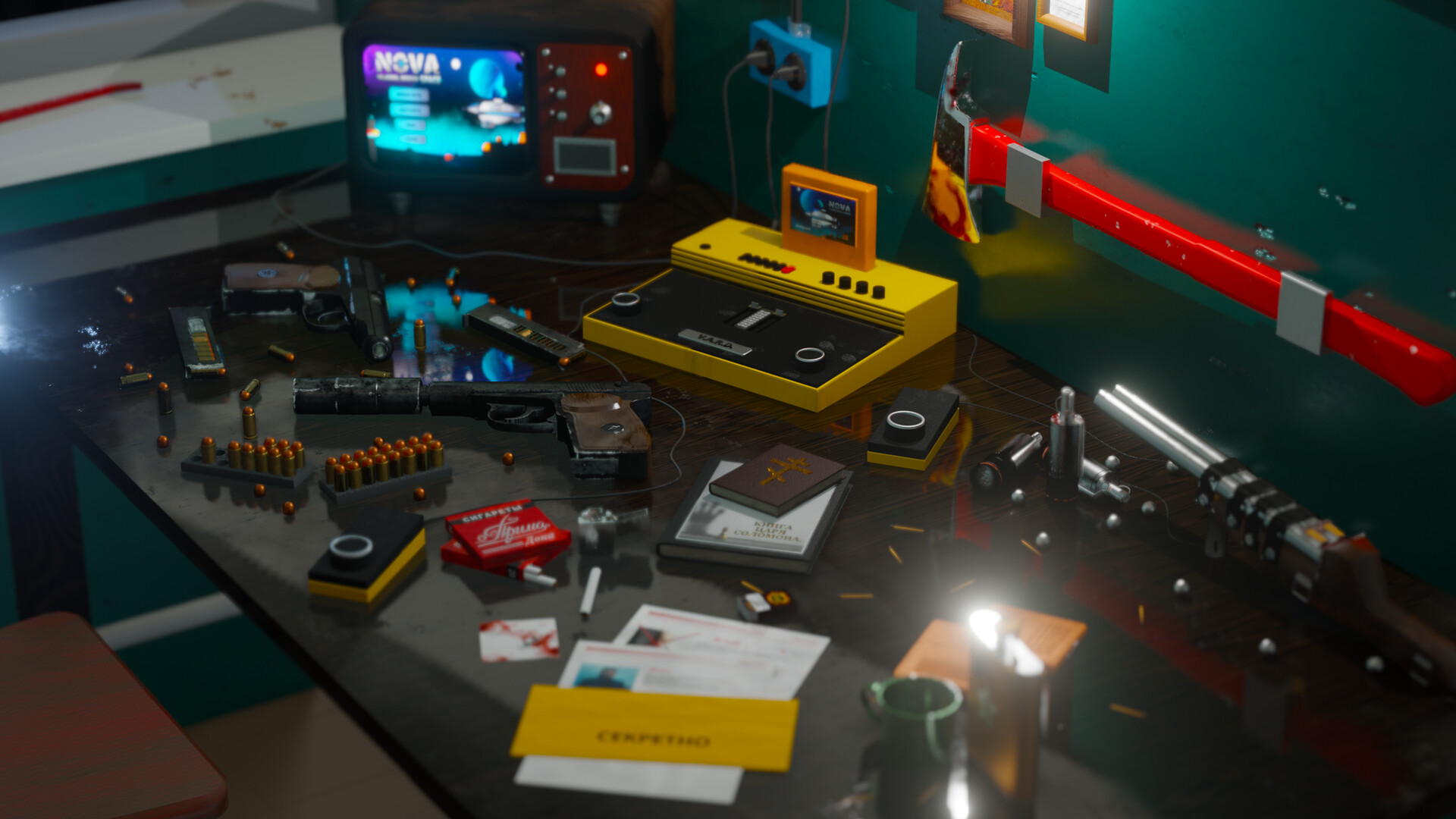 The killer Vladimir's room — Изображение №12 — Иллюстрация, 3D на Dprofile