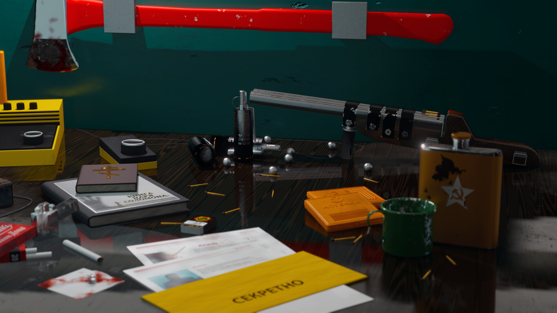 The killer Vladimir's room — Изображение №11 — Иллюстрация, 3D на Dprofile