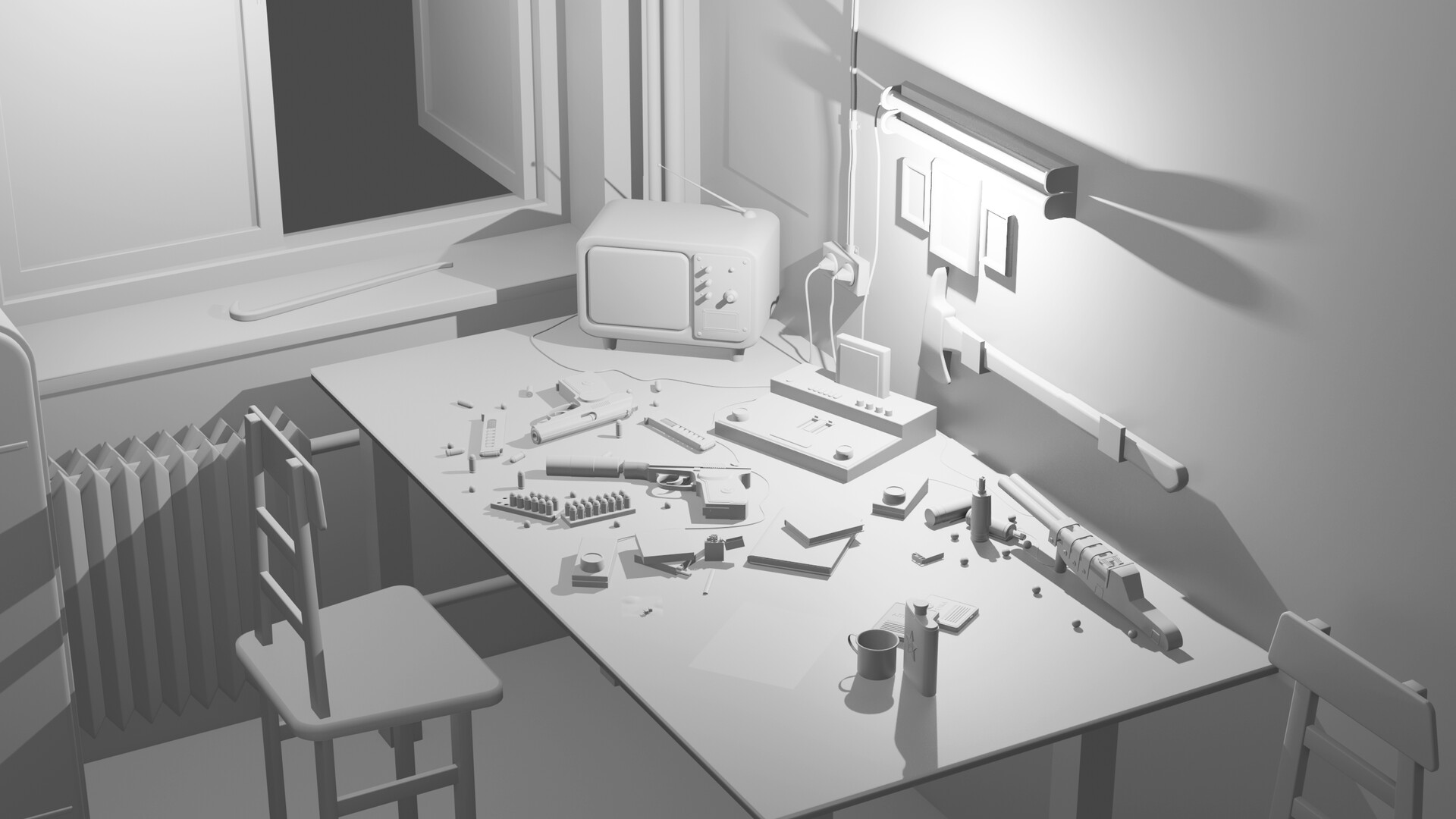 The killer Vladimir's room — Изображение №18 — Иллюстрация, 3D на Dprofile