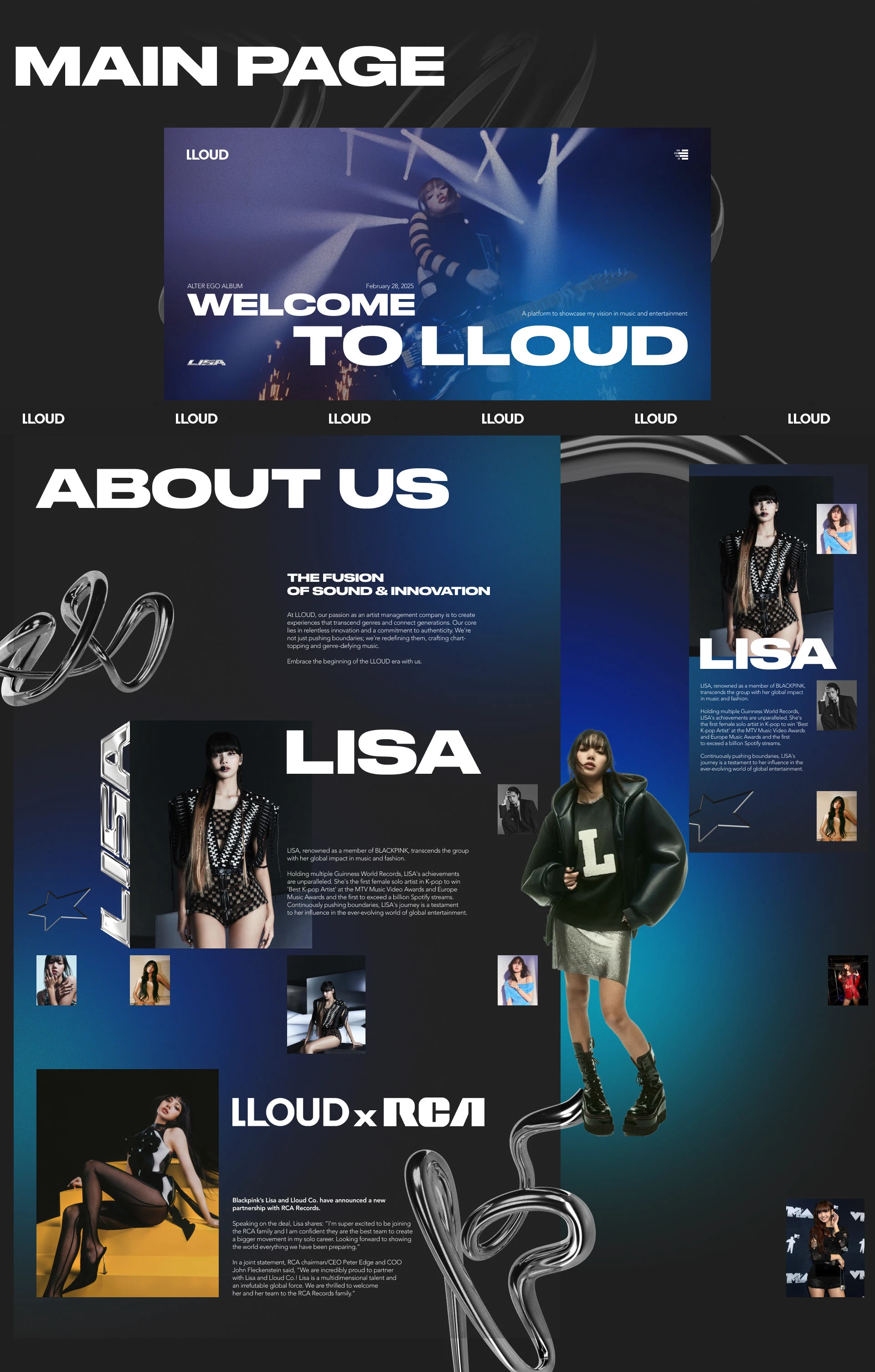 Lloud by Lisa (Website Redesign Concept) — Изображение №4 — Интерфейсы на Dprofile