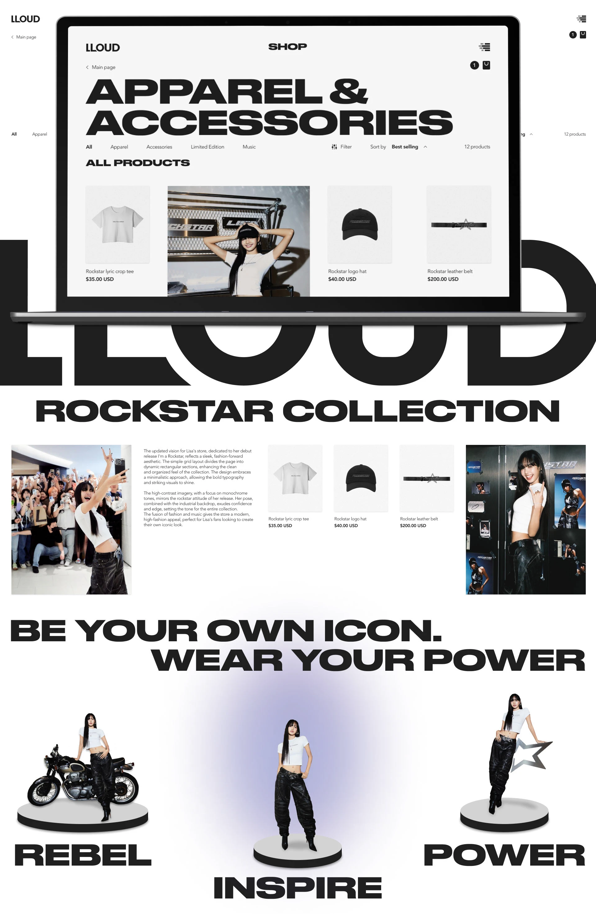 Lloud by Lisa (Website Redesign Concept) — Изображение №10 — Интерфейсы на Dprofile