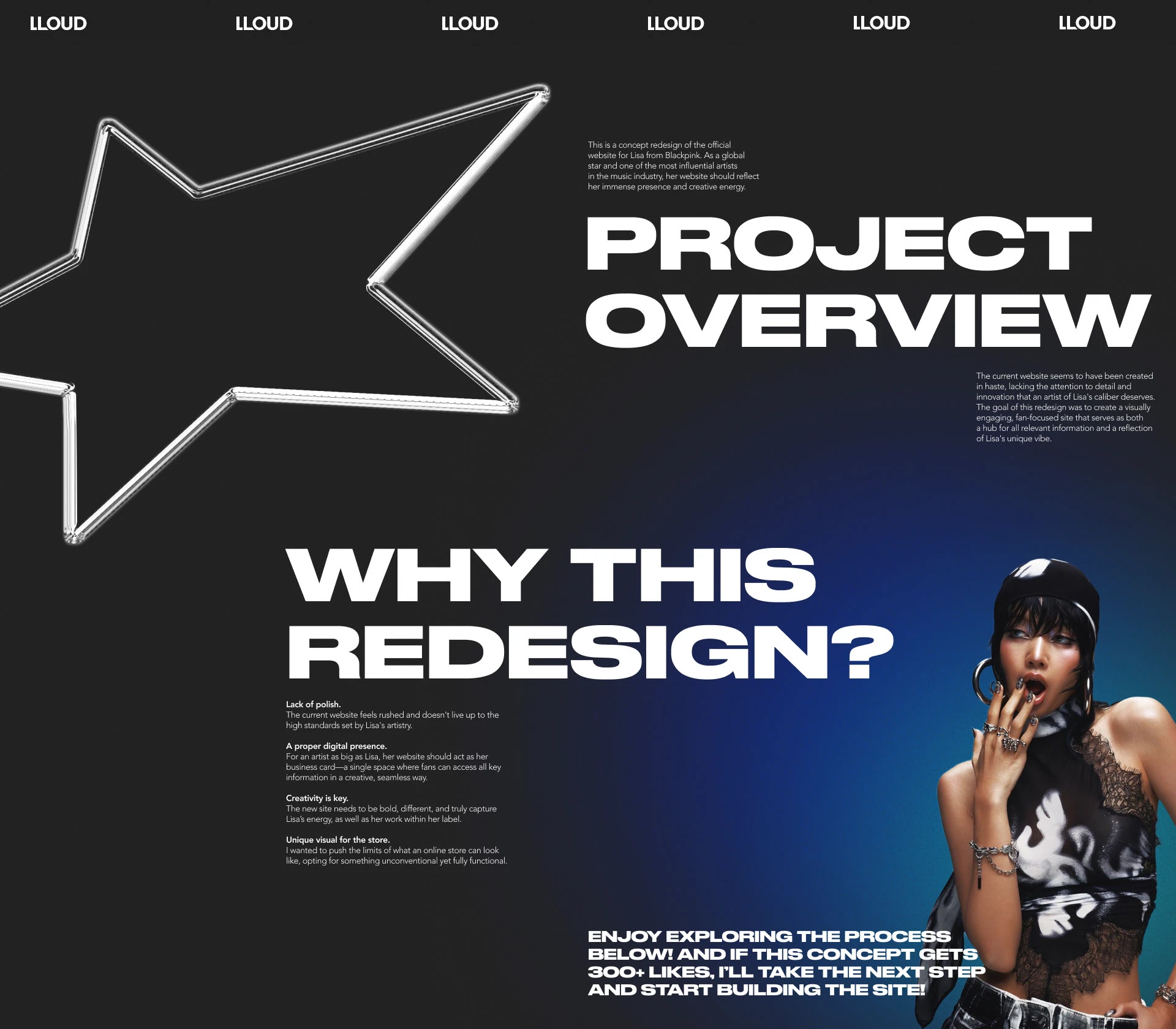 Lloud by Lisa (Website Redesign Concept) — Изображение №2 — Интерфейсы на Dprofile