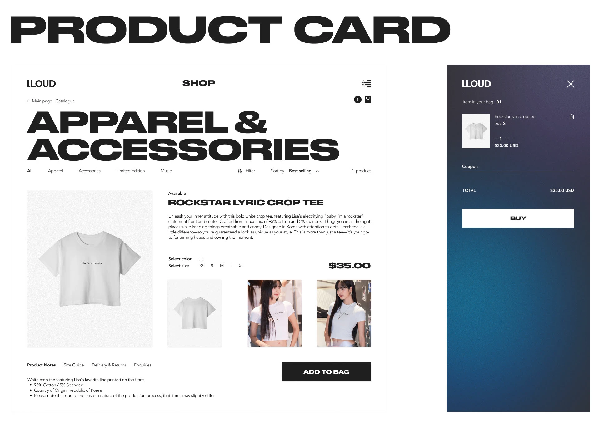 Lloud by Lisa (Website Redesign Concept) — Изображение №12 — Интерфейсы на Dprofile