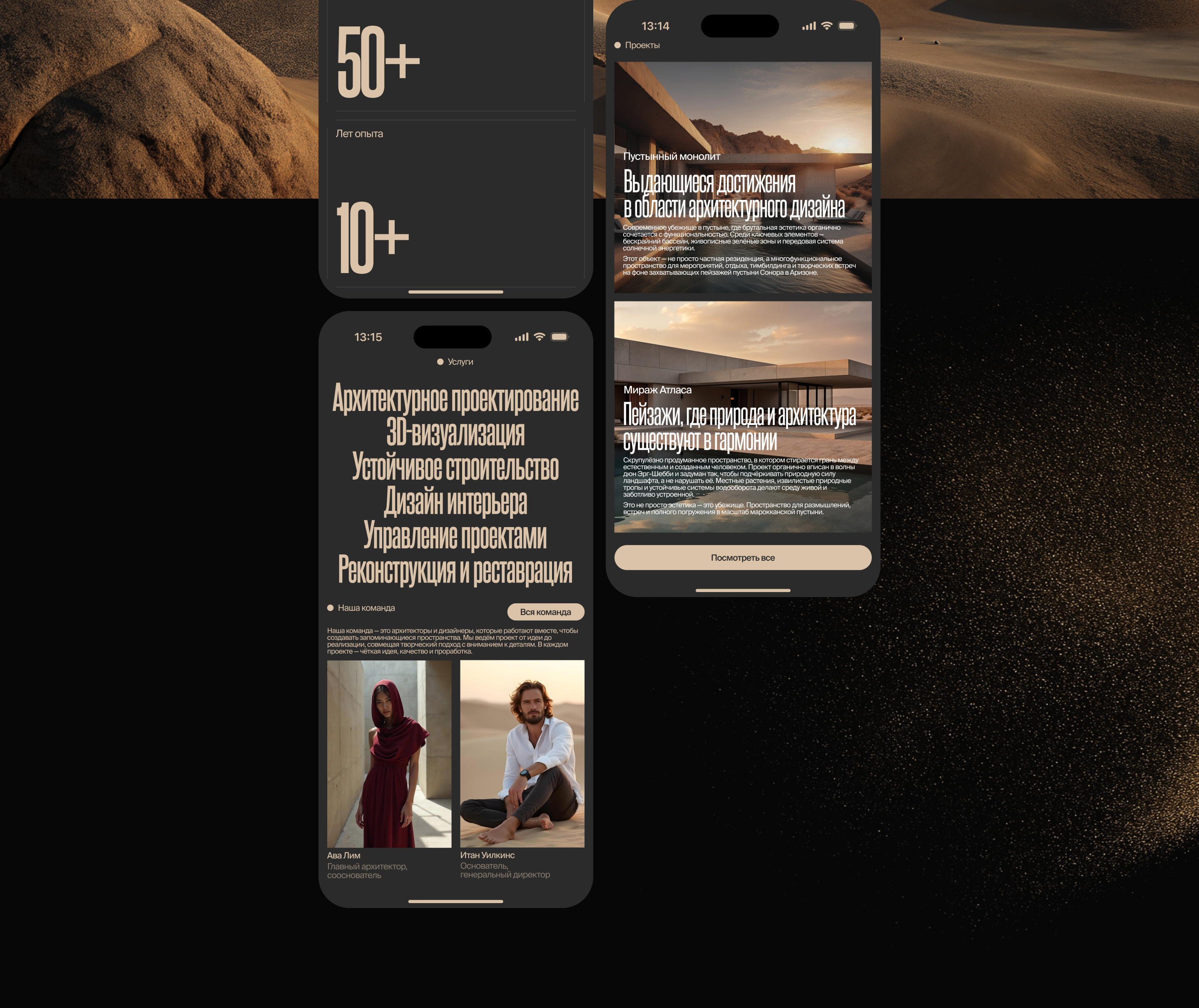 Sietch - корпоративный сайт архитектурной студии — Изображение №5 — Интерфейсы на Dprofile