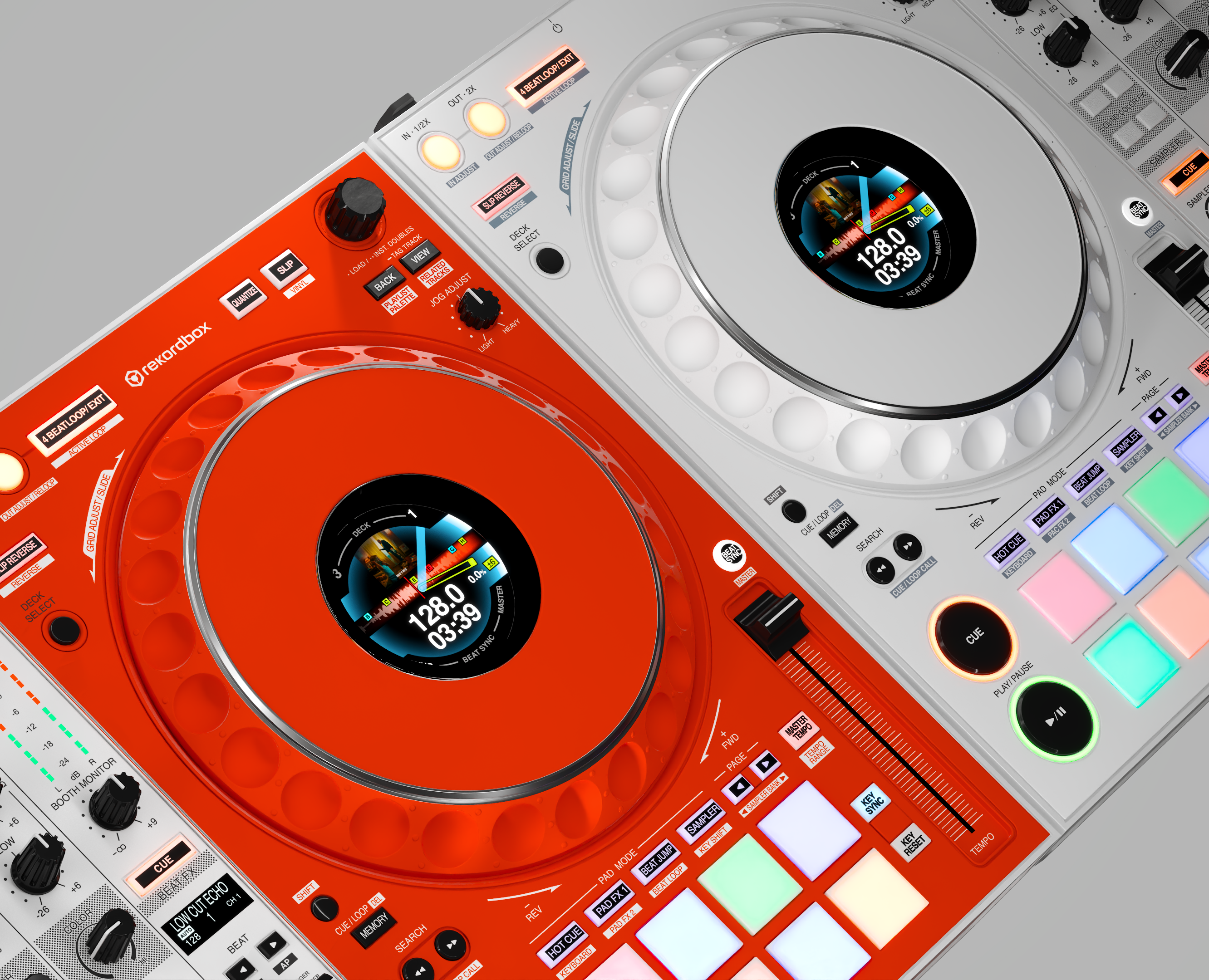 Pioneer DJ x Off-White™ DDJ-1000 Controller CAD Model — 3D на Dprofile
