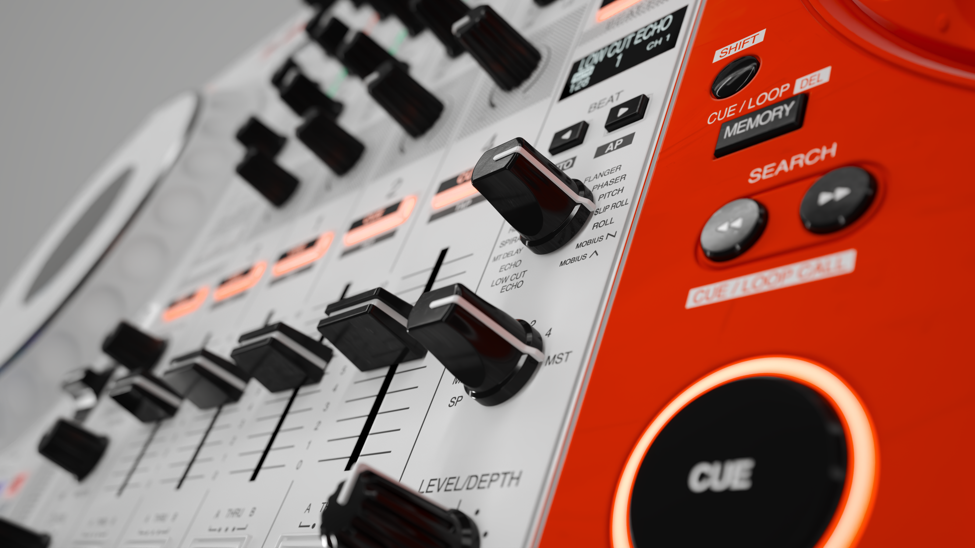 Pioneer DJ x Off-White™ DDJ-1000 Controller CAD Model — Изображение №6 — 3D на Dprofile