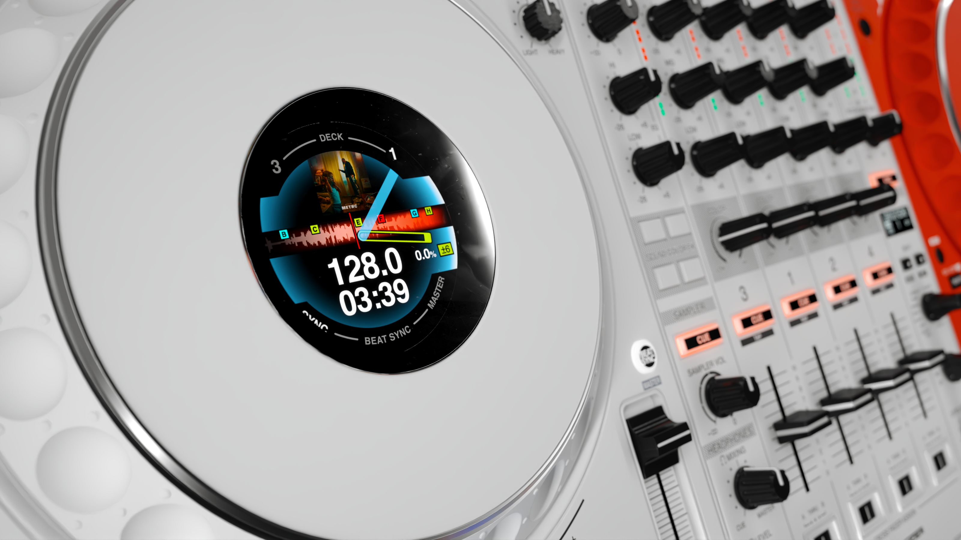 Pioneer DJ x Off-White™ DDJ-1000 Controller CAD Model — Изображение №5 — 3D на Dprofile