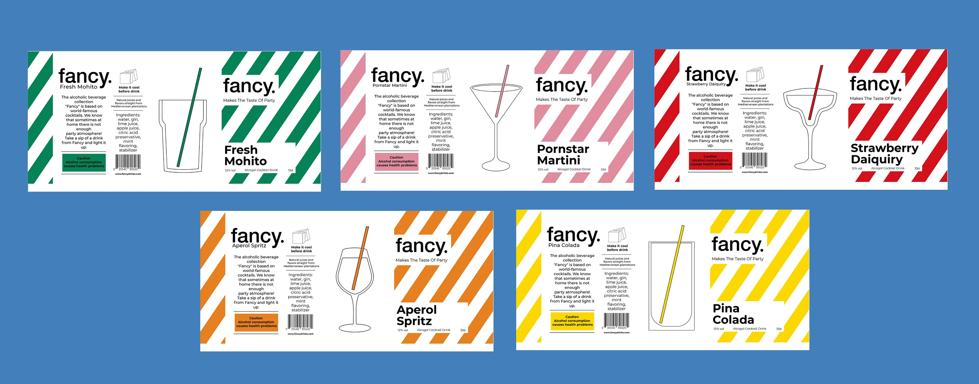 Fancy Drinks - Branding&Packaging — Изображение №11 — Брендинг, 3D на Dprofile