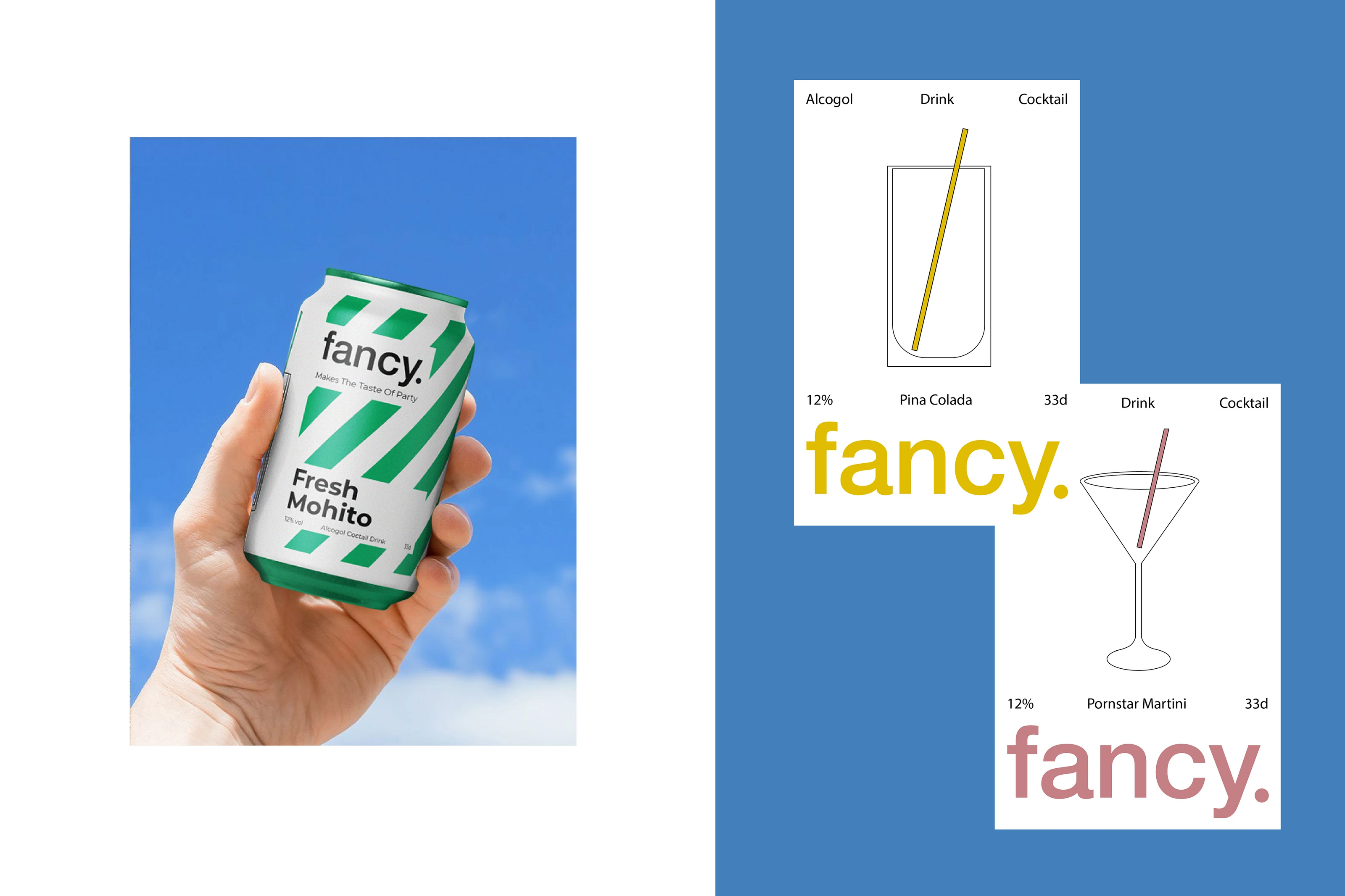 Fancy Drinks - Branding&Packaging — Изображение №10 — Брендинг, 3D на Dprofile