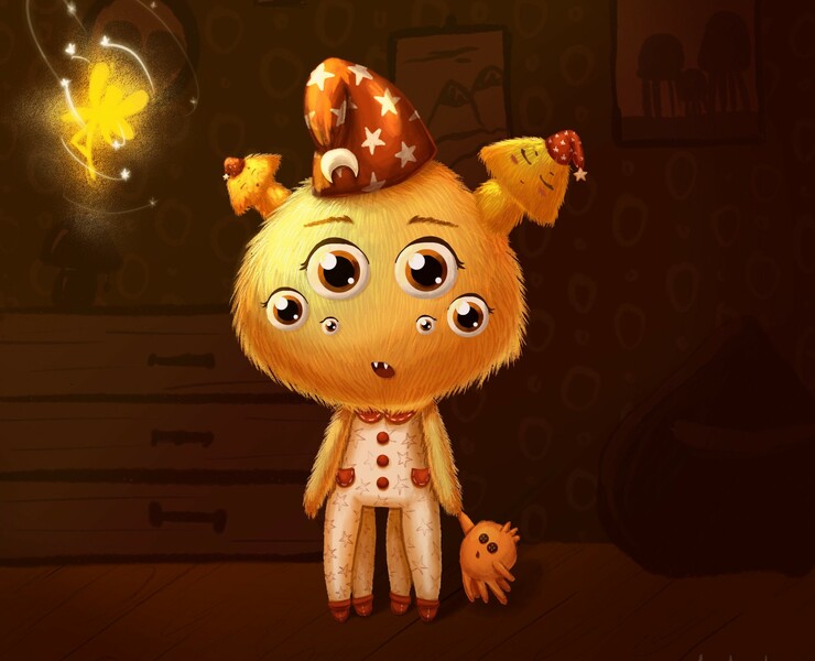 Charakter Design Baby Monster — Брендинг, Иллюстрация на Dprofile