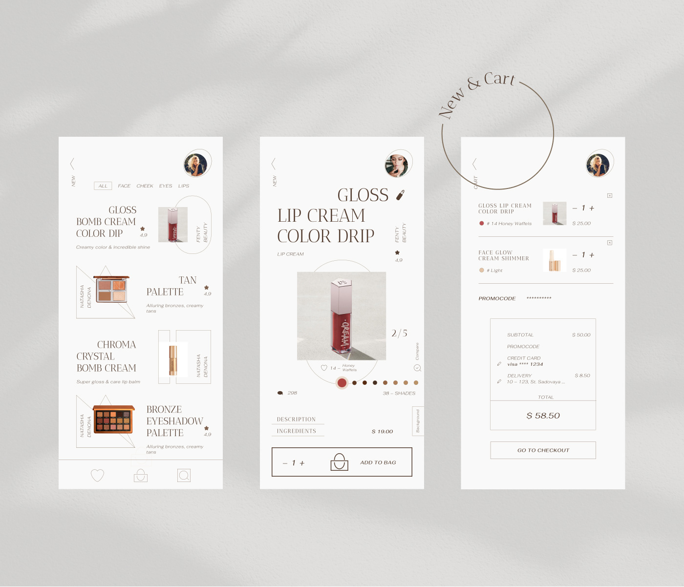 Cosmetics store mobile app — Изображение №9 — Интерфейсы на Dprofile