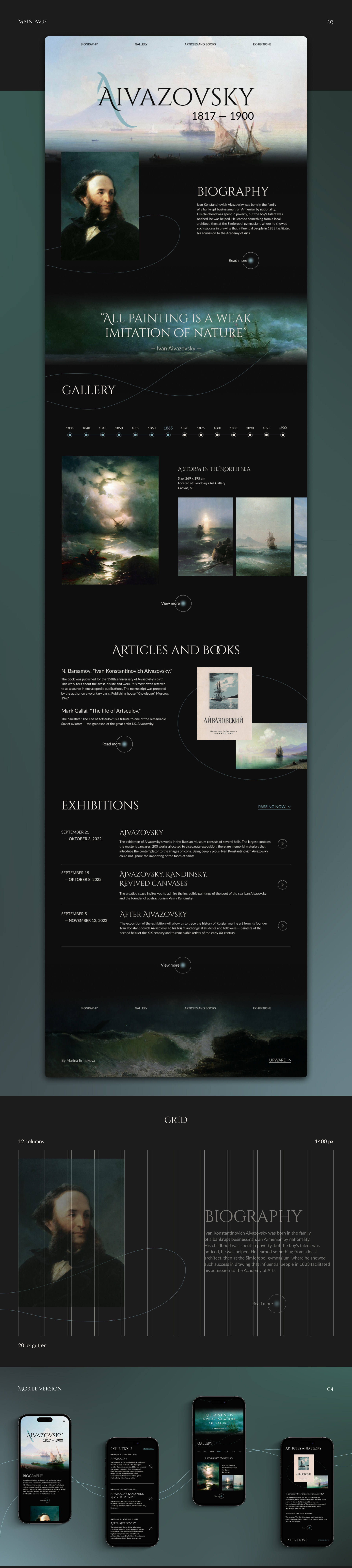 Ivan Aivazovsky — Изображение №2 — Интерфейсы на Dprofile