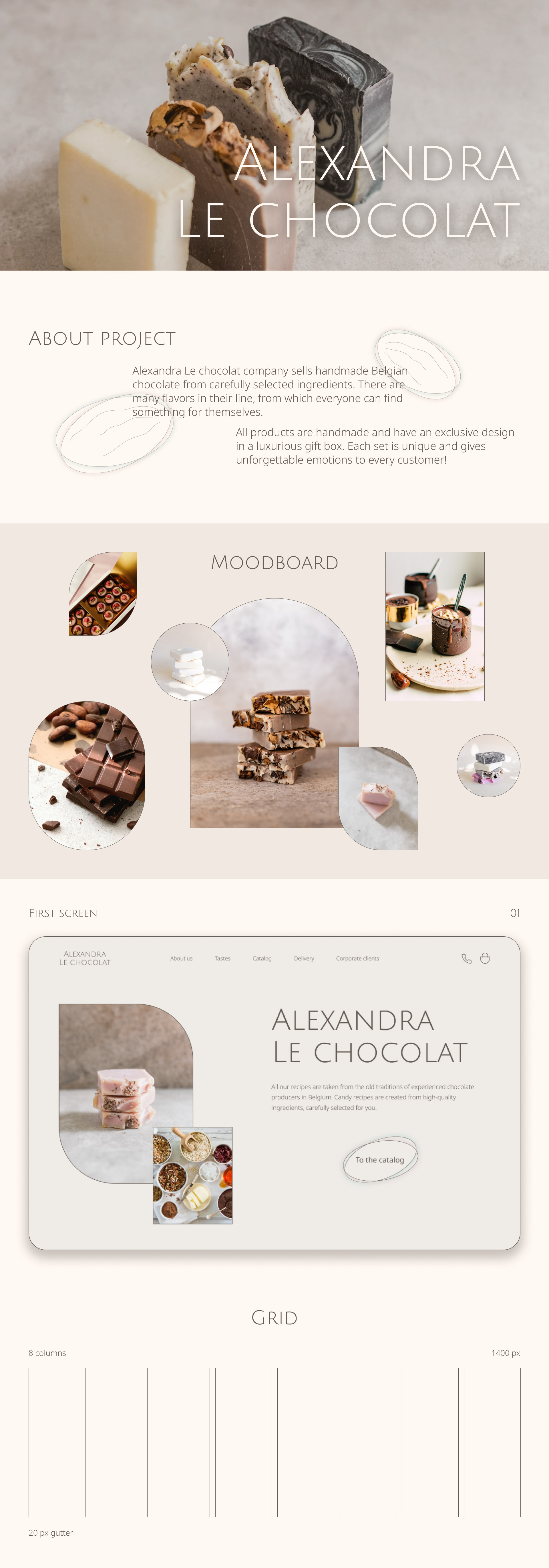 Handmade chocolate "Alexandra Le chocolat" — Изображение №1 — Интерфейсы на Dprofile