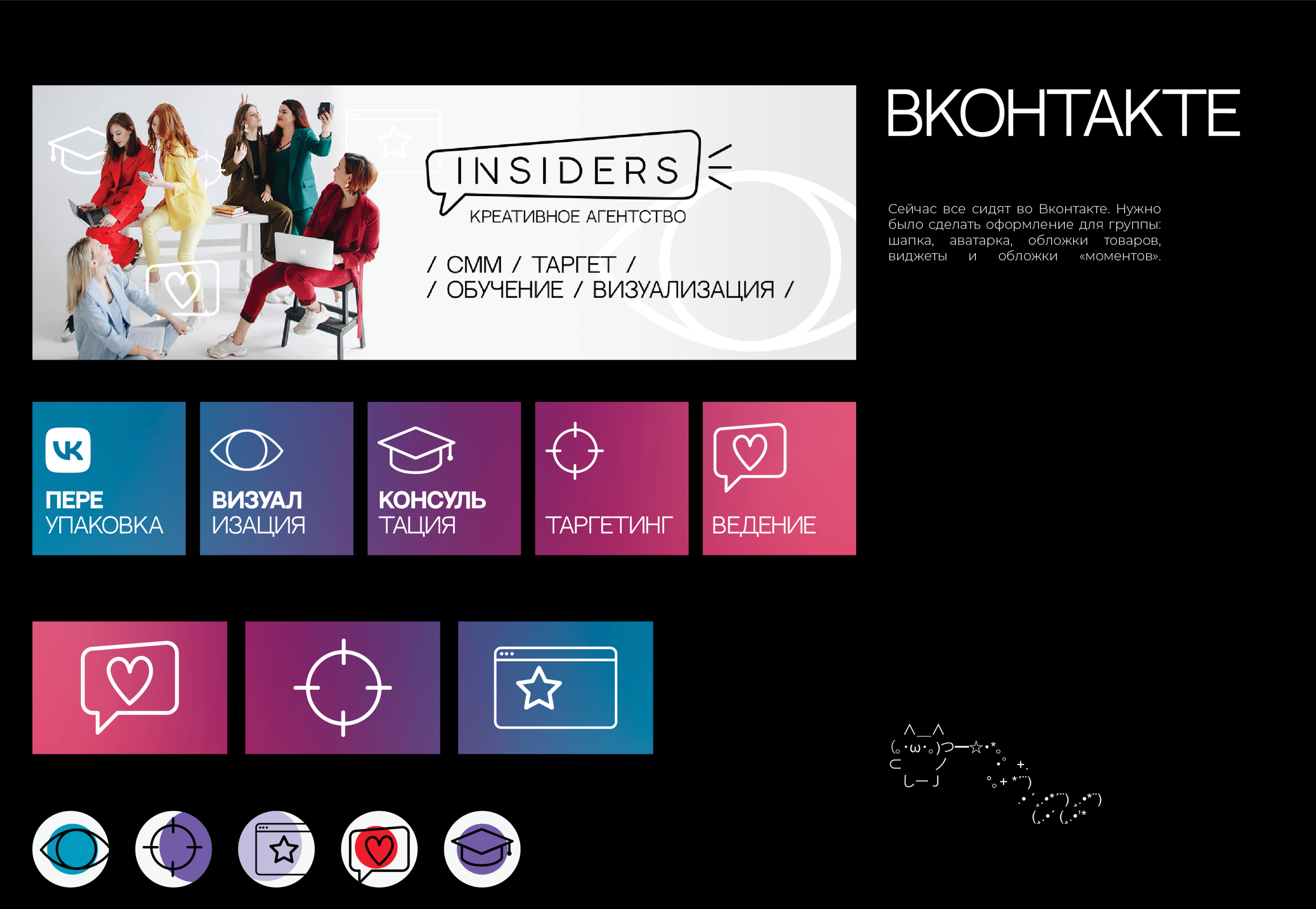 Insiders SMM Agency Identity & Branding — Изображение №8 — Брендинг, Иллюстрация на Dprofile