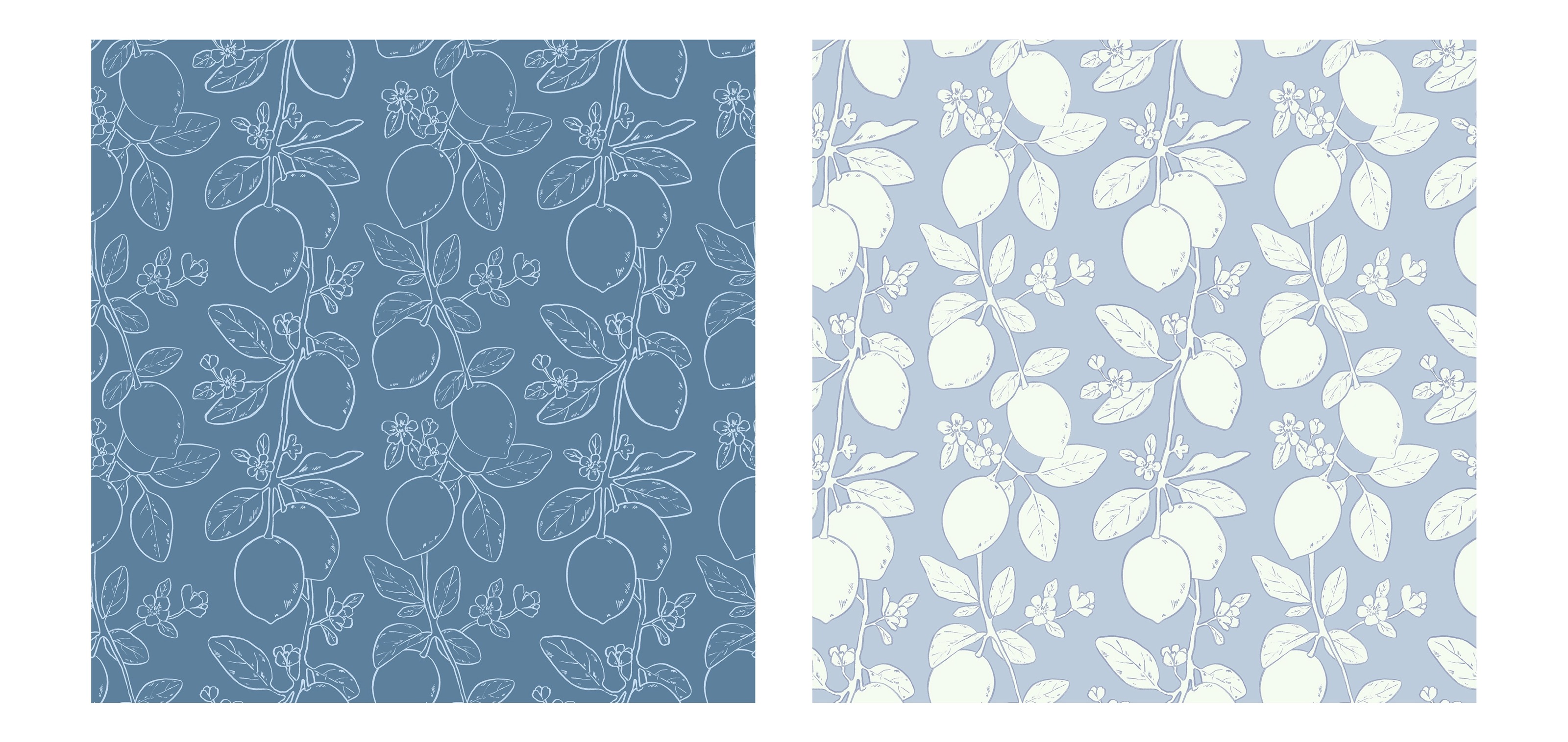 Seamless pattern with watercolor lemons — Изображение №7 — Иллюстрация на Dprofile