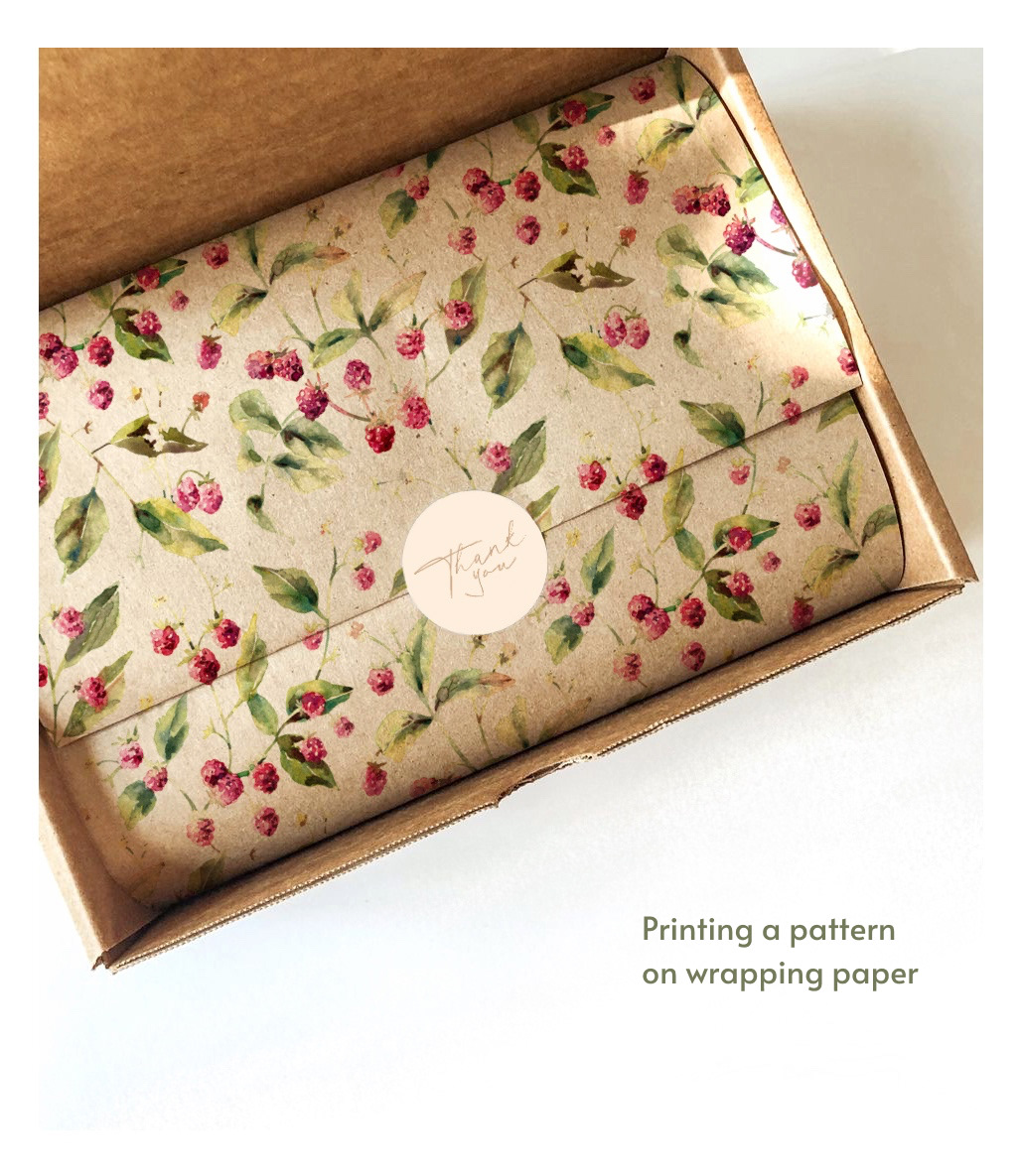 Hand drawn watercolor pattern with raspberries — Изображение №12 — Иллюстрация на Dprofile