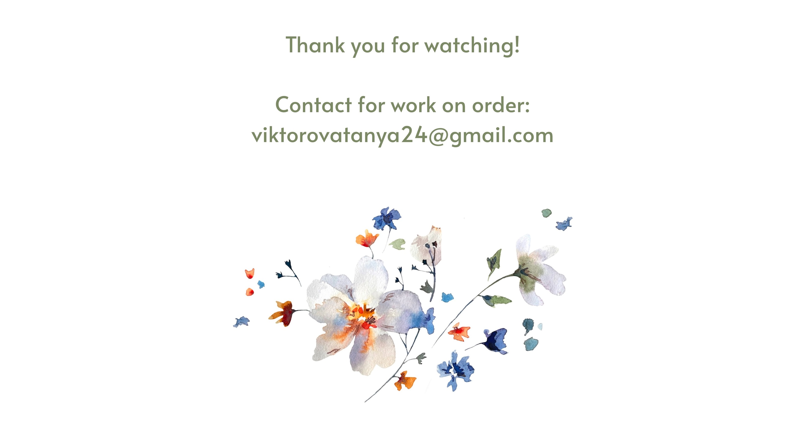 Gentle romantic pattern with watercolor meadow flowers — Изображение №8 — Иллюстрация на Dprofile