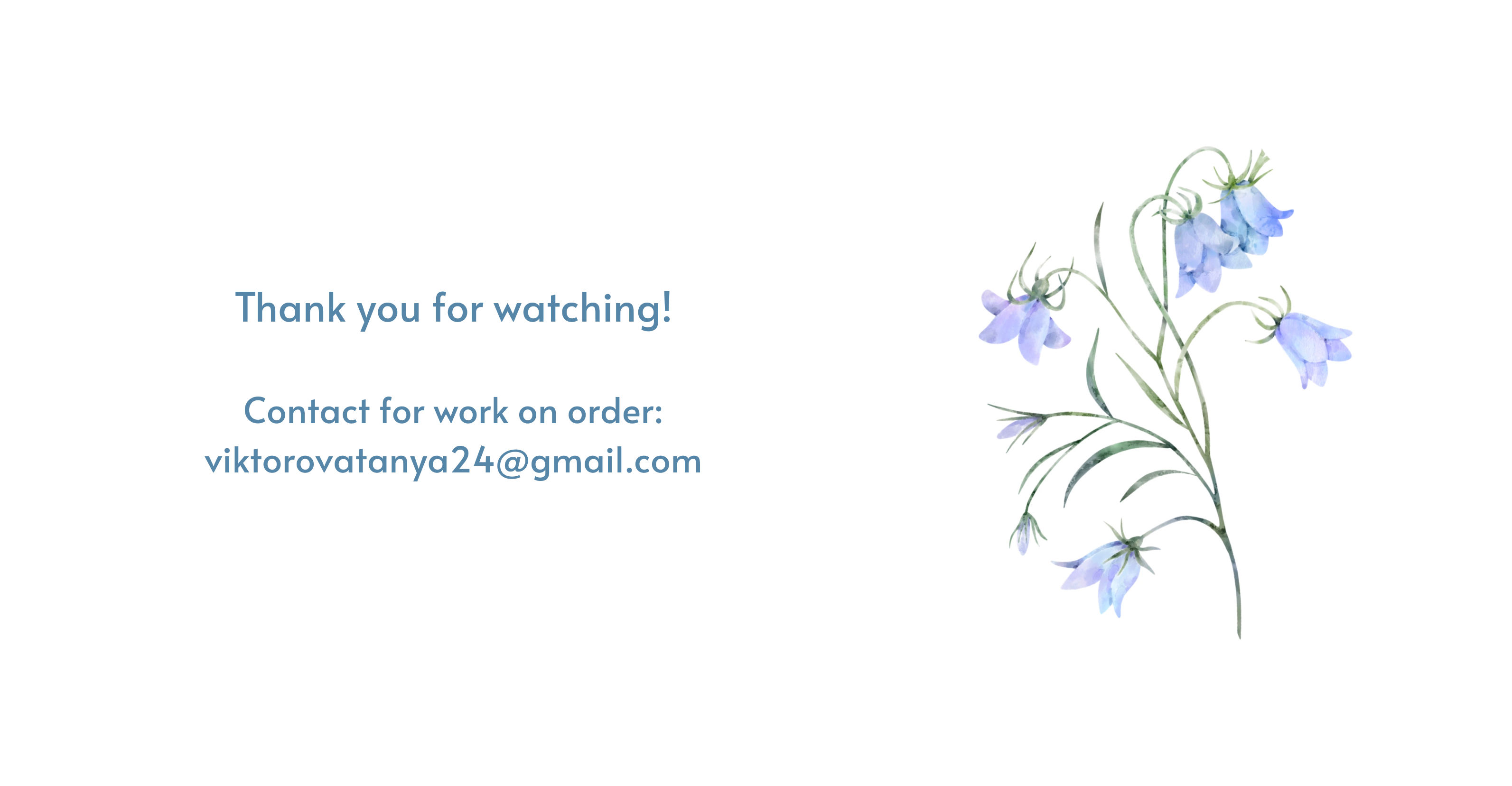 Seamless pattern with watercolor flowers bluebells — Изображение №8 — Иллюстрация на Dprofile