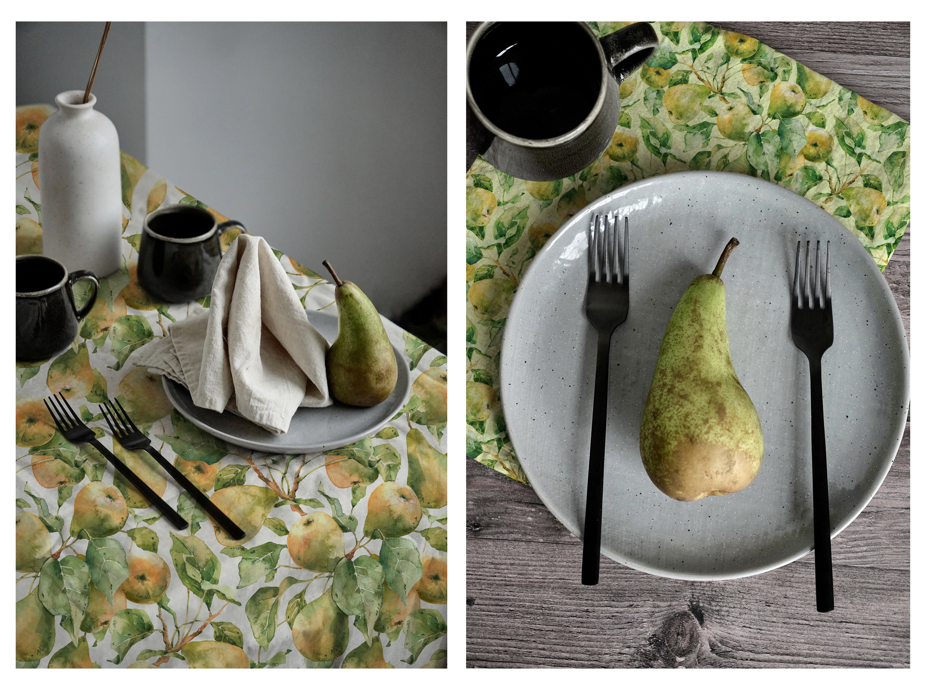Seamless pattern with hand drawn watercolor pears — Изображение №5 — Иллюстрация на Dprofile