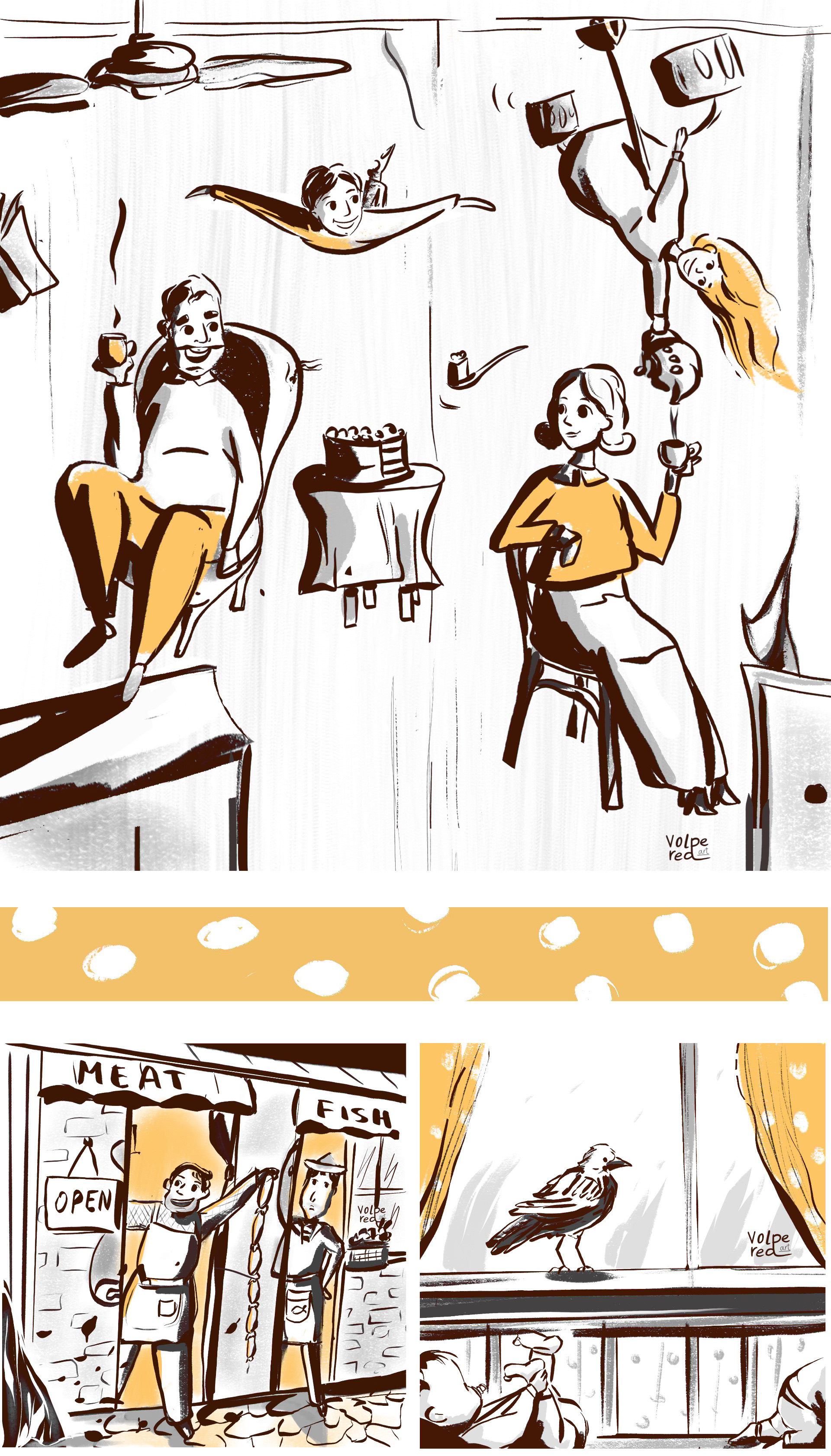 Иллюстрации к Мэри Поппинс — Изображение №2 — Иллюстрация, Графика на Dprofile