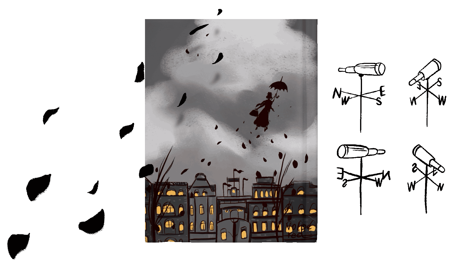 Иллюстрации к Мэри Поппинс — Изображение №7 — Иллюстрация, Графика на Dprofile