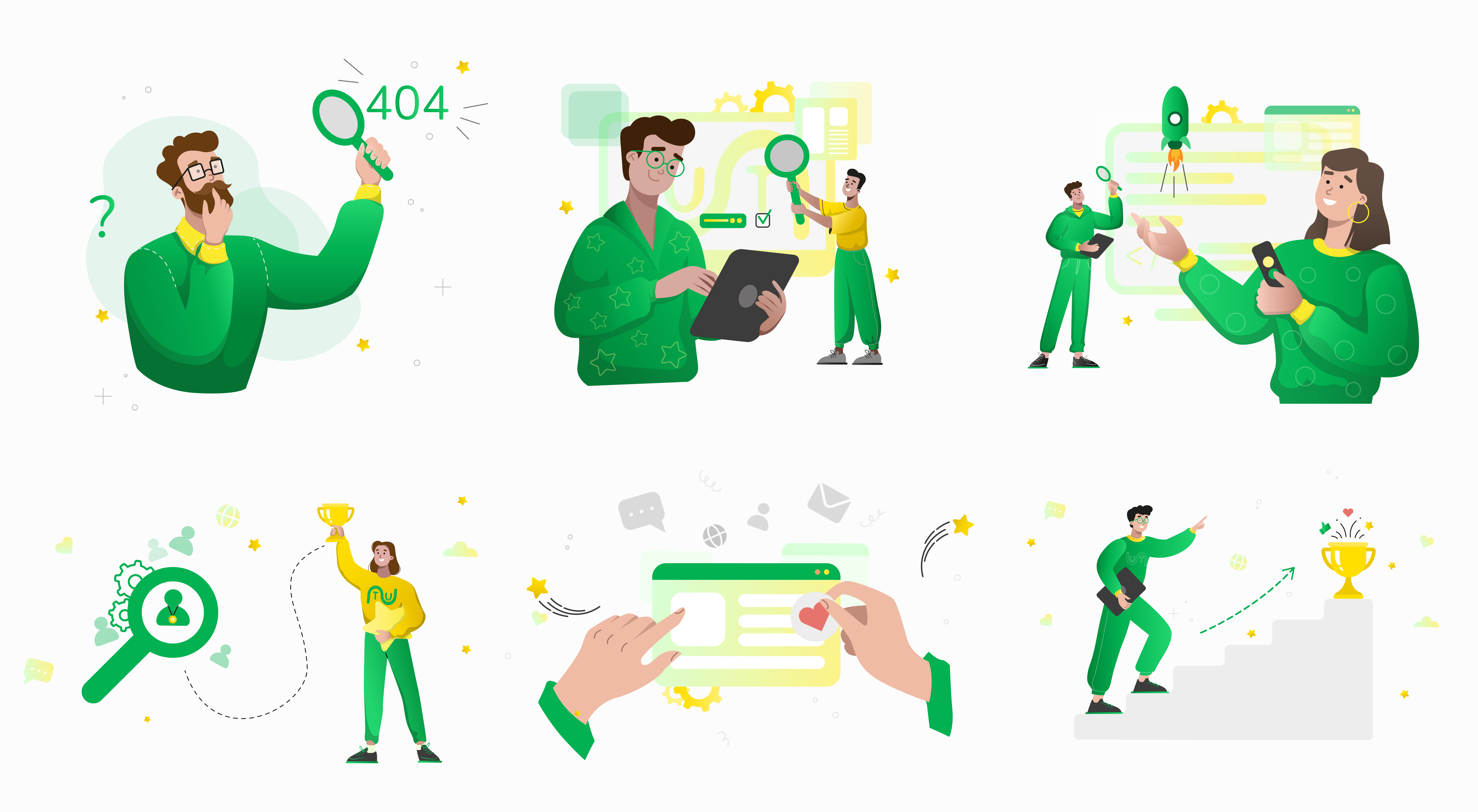 Веб-иллюстрации для сайта Union Smart Technology — Изображение №8 — Иллюстрация на Dprofile