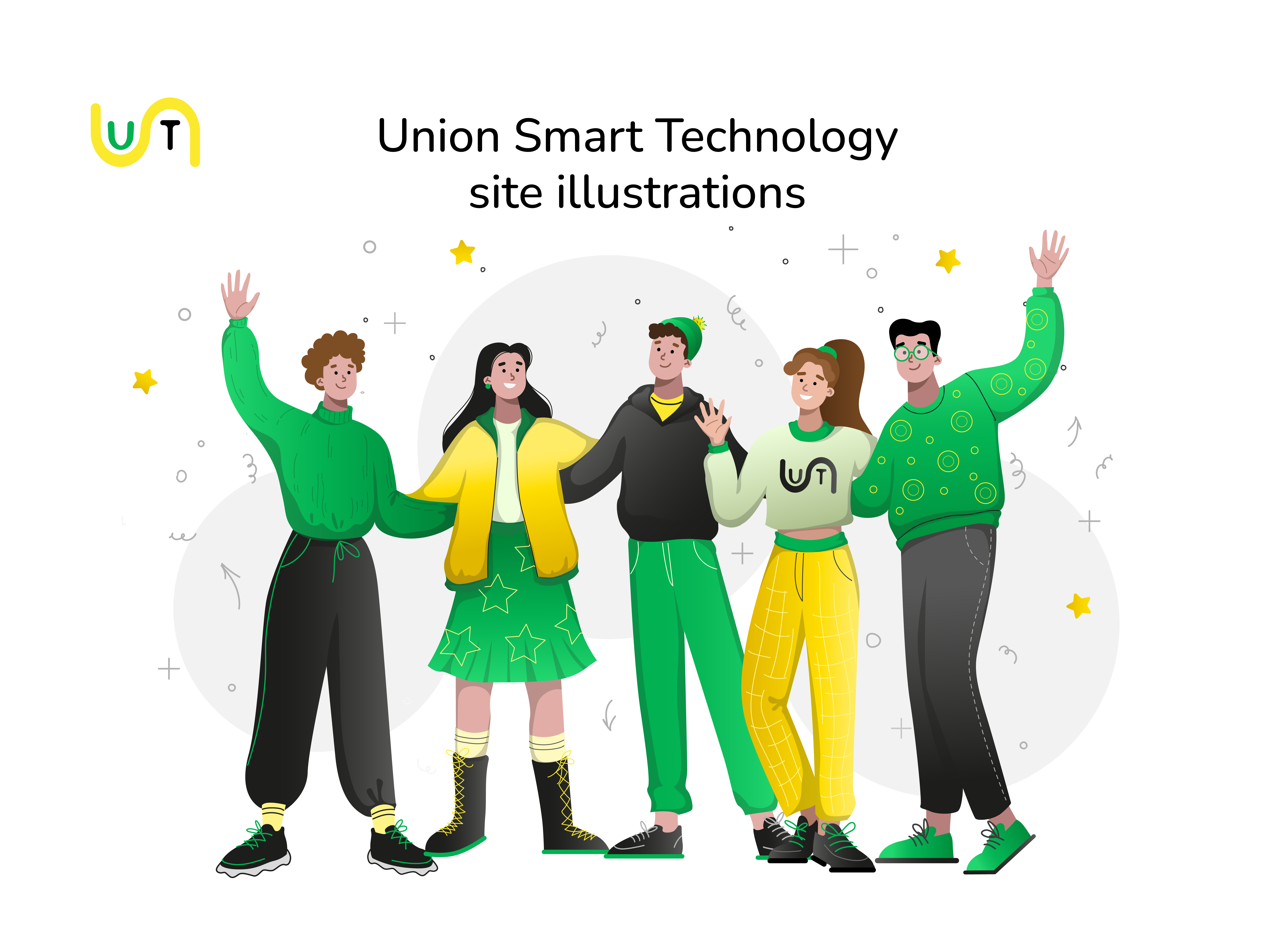Веб-иллюстрации для сайта Union Smart Technology — Изображение №1 — Иллюстрация на Dprofile