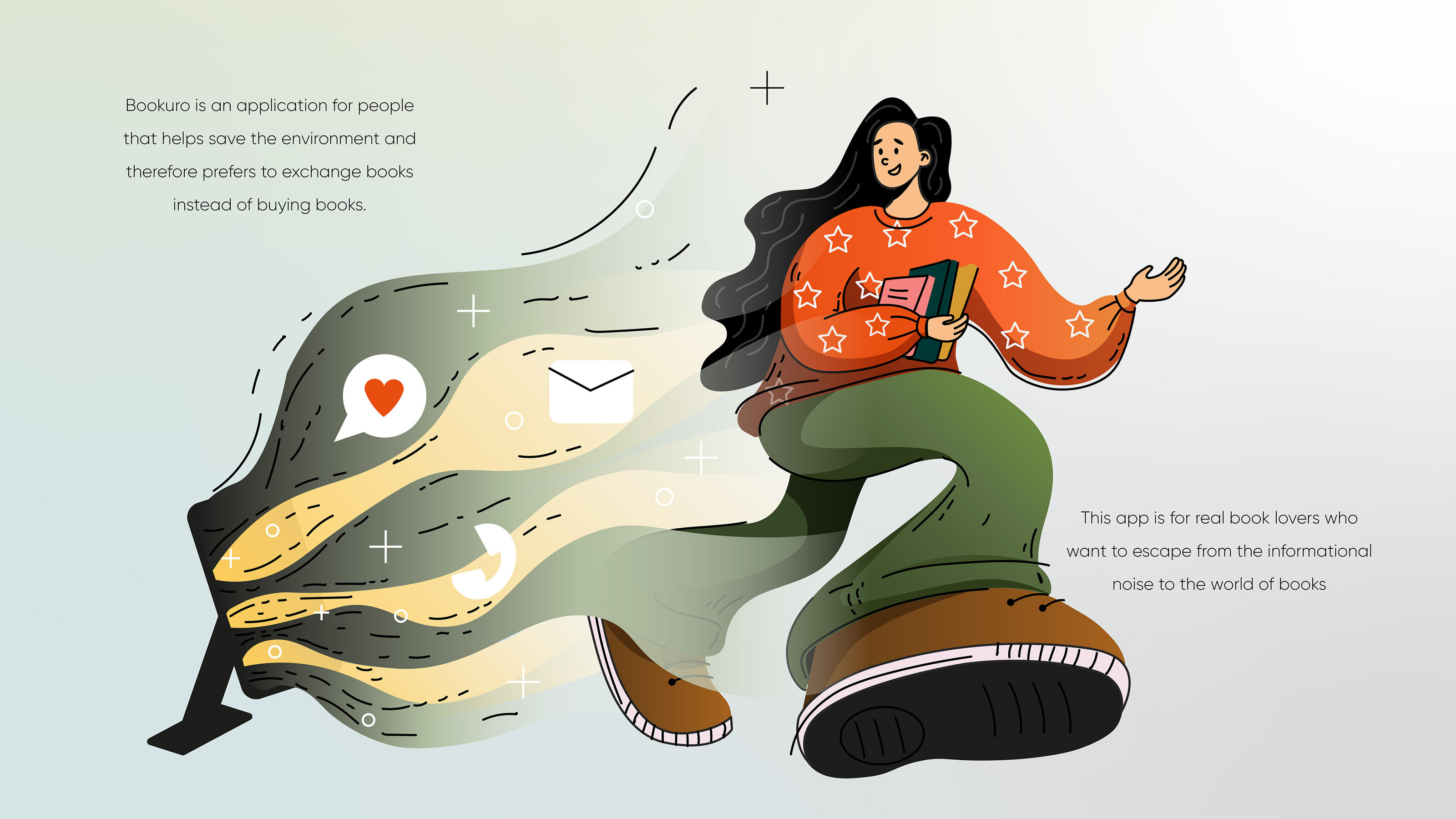 BOOK APP ILLUSTRATIONS — Изображение №2 — Иллюстрация на Dprofile