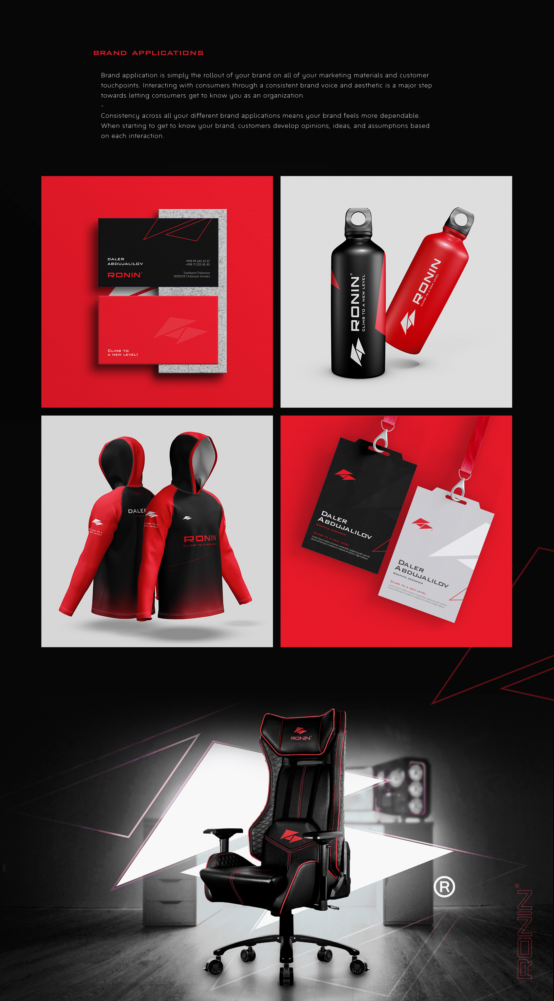 浪人 Ronin® | Brand Identity — Изображение №7 — Брендинг на Dprofile