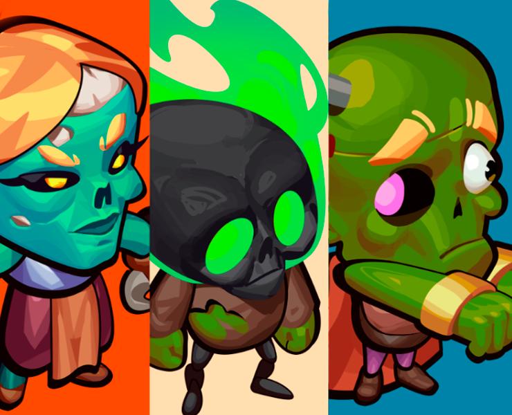 Zombie attack! — Интерфейсы, Иллюстрация на Dprofile