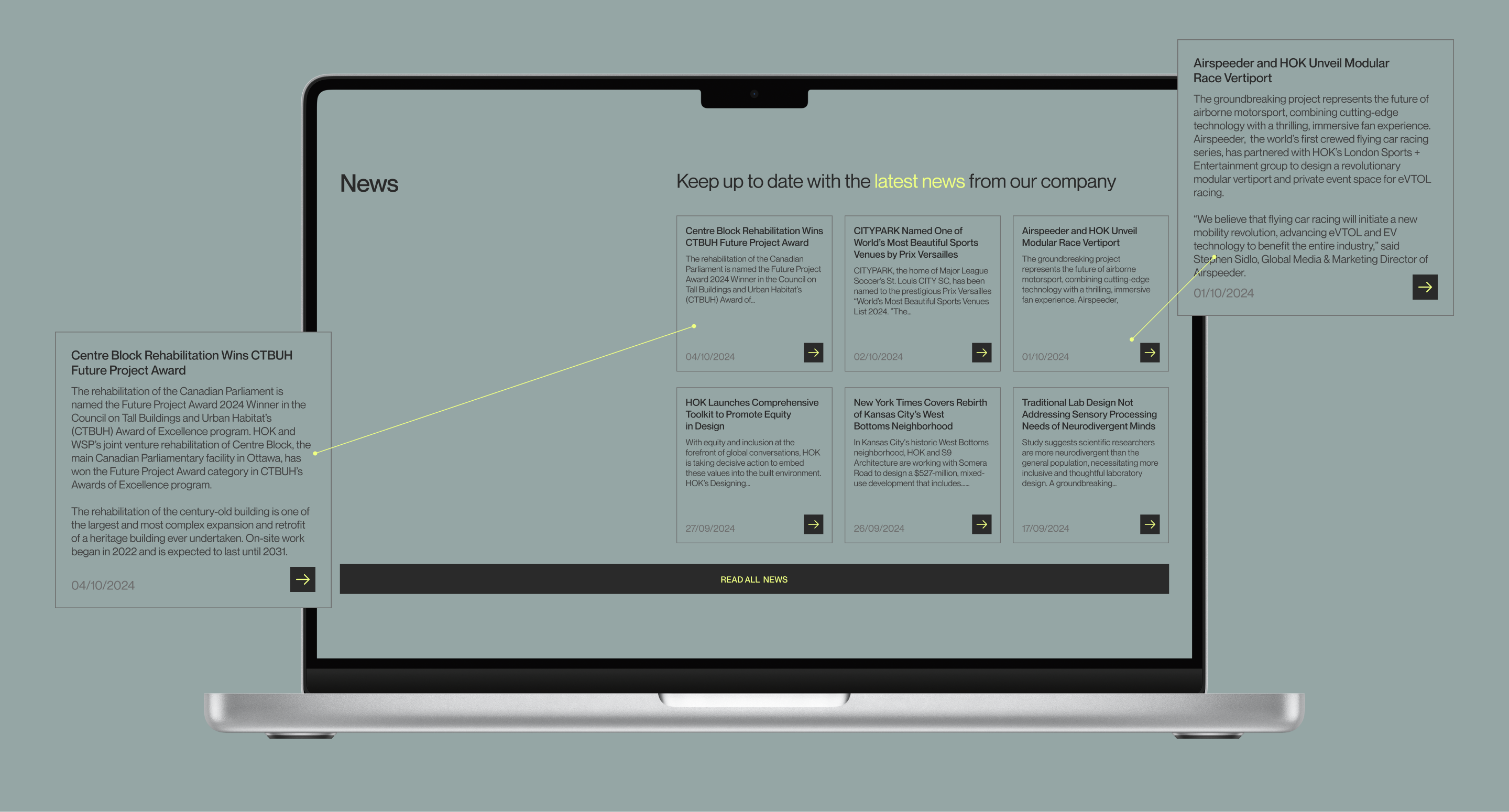 Hok architectural bureau / corporate website redesign — Изображение №6 — Интерфейсы, Брендинг на Dprofile