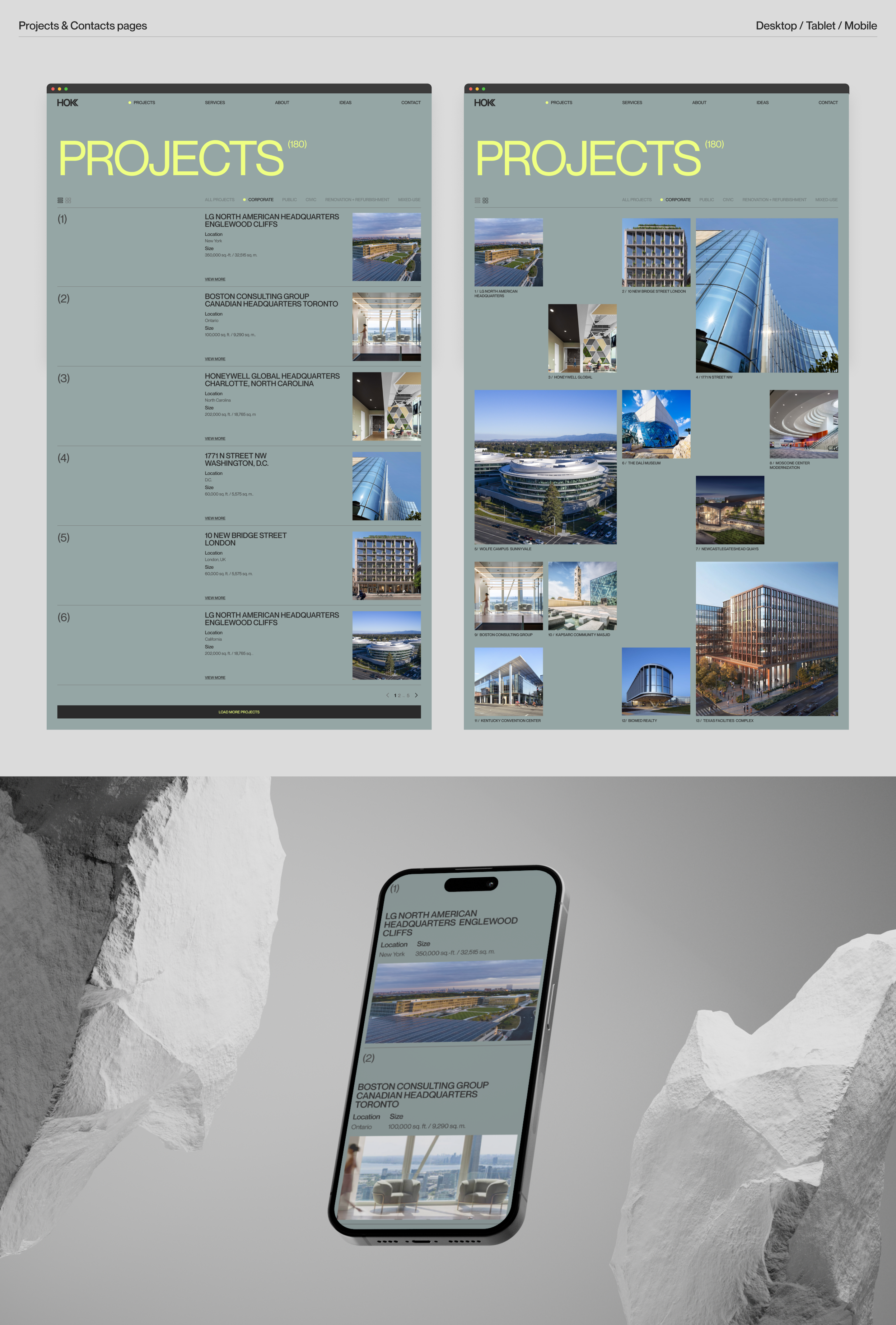 Hok architectural bureau / corporate website redesign — Изображение №9 — Интерфейсы, Брендинг на Dprofile