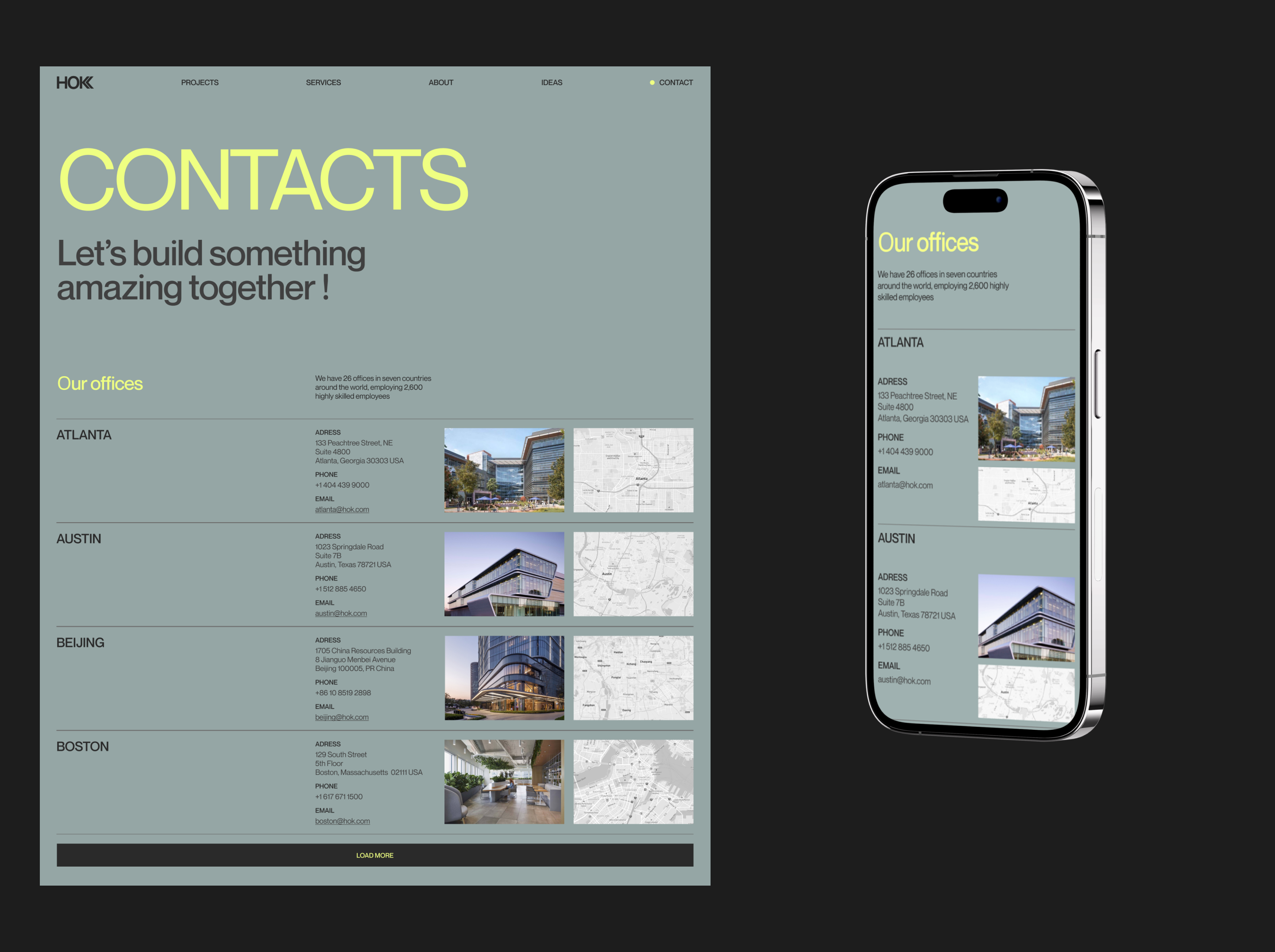 Hok architectural bureau / corporate website redesign — Изображение №11 — Интерфейсы, Брендинг на Dprofile