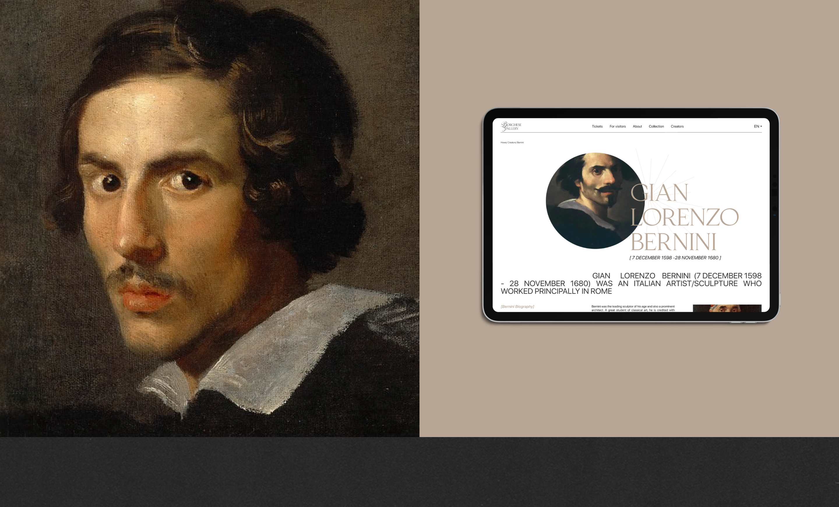 Borghese gallery website redesign — Изображение №8 — Интерфейсы на Dprofile