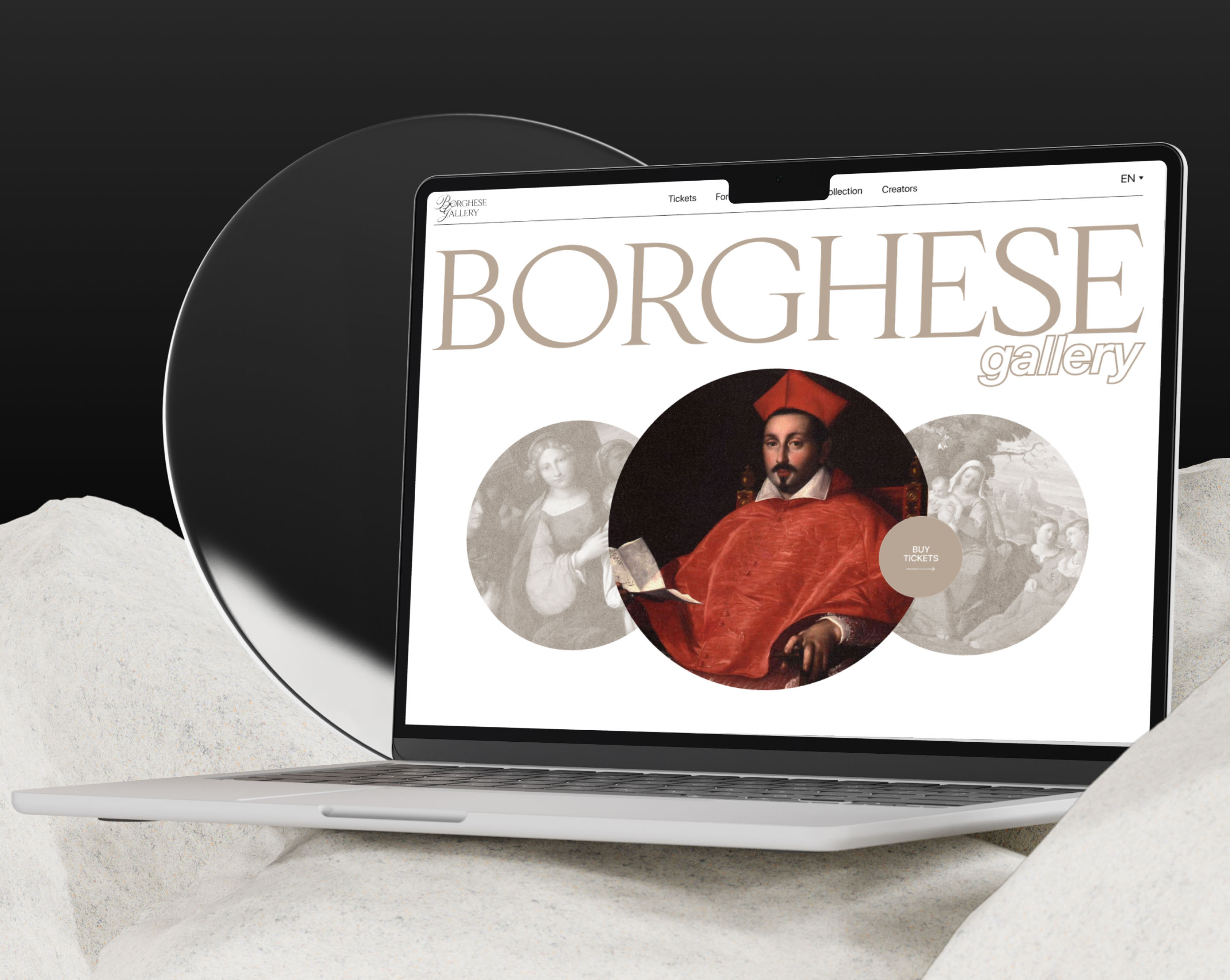 Borghese gallery website redesign — Изображение №3 — Интерфейсы на Dprofile