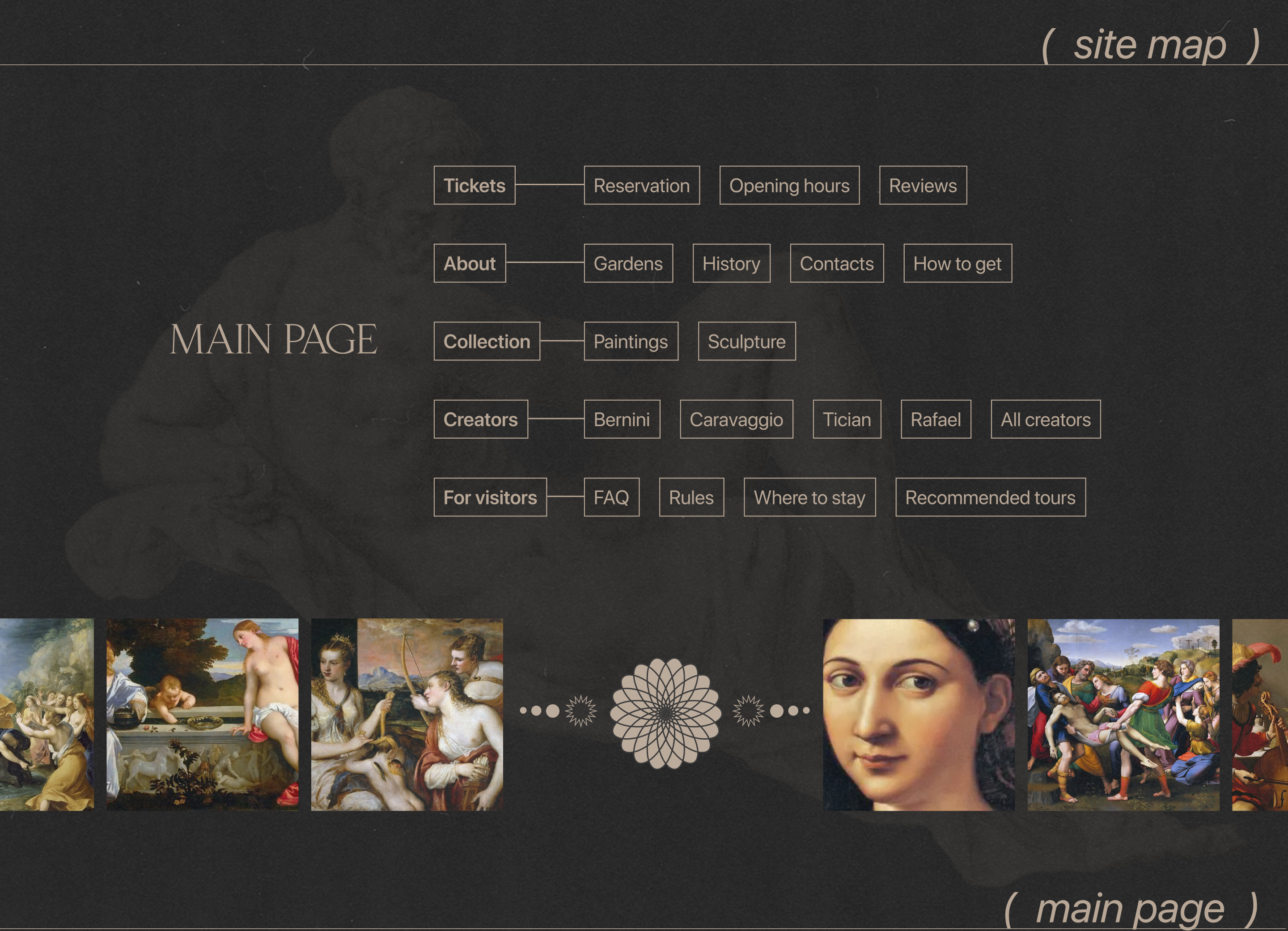 Borghese gallery website redesign — Изображение №2 — Интерфейсы на Dprofile